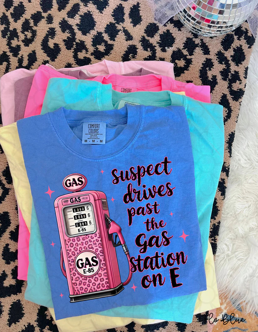 Pink Leopard Suspect Drives Past The Gas Station On E DTF Transfer