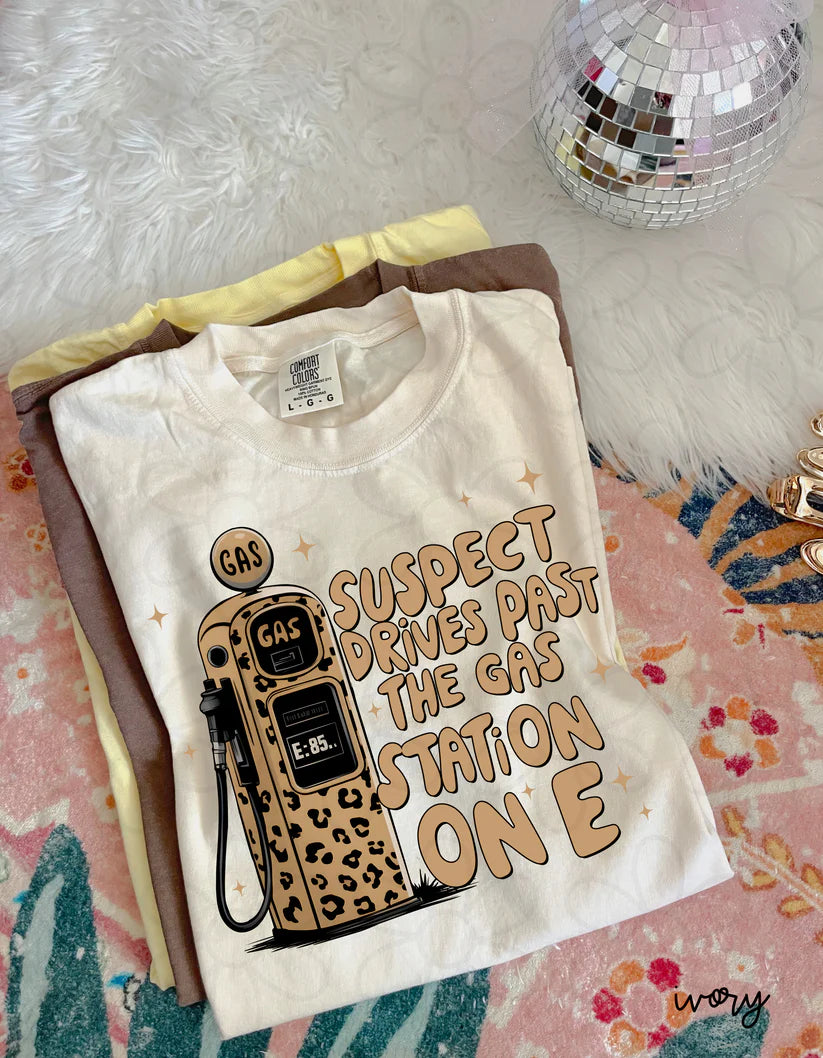 Leopard Suspect Drives Past Gas Station On E DTF Transfer