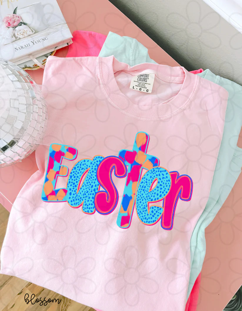 Brushstroke Dalmatian Easter DTF Transfer