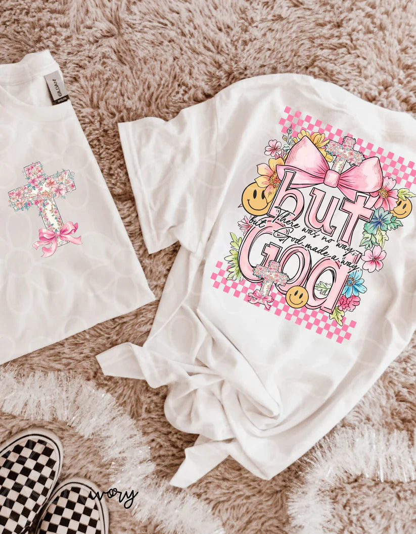 Floral Coquette But God DTF Transfer