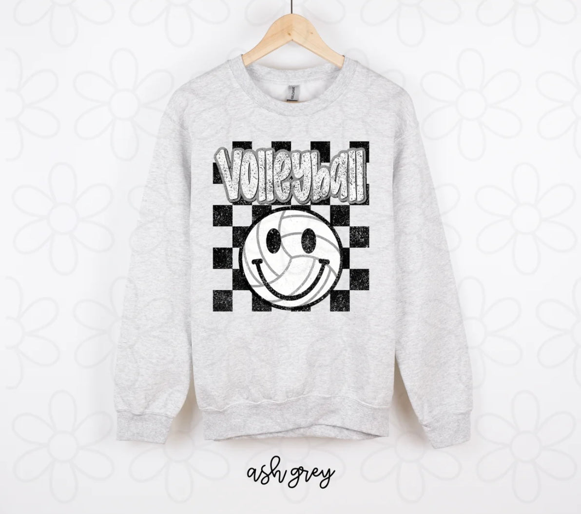 Distressed Check Volleyball DTF Transfer