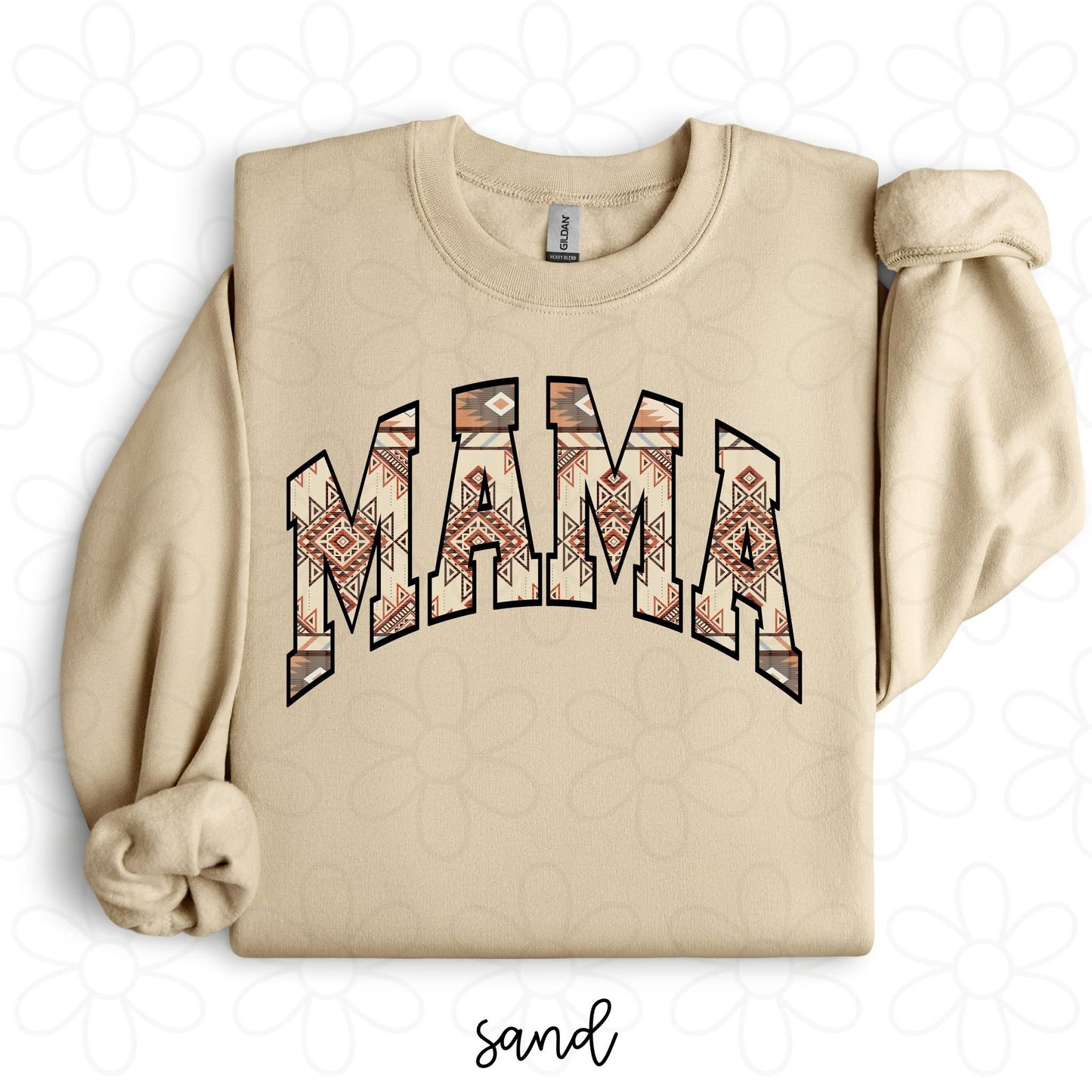 Western Brown & Red MaMa DTF Transfer