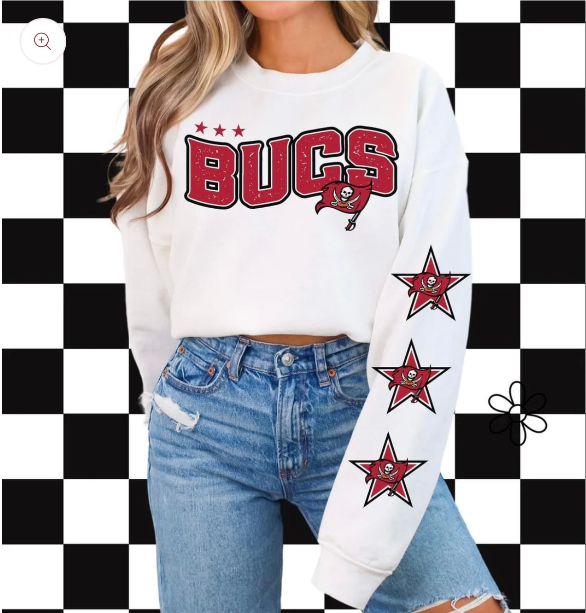 ‘Bucs’ Star Sleeves ⭐️ DTF Transfer