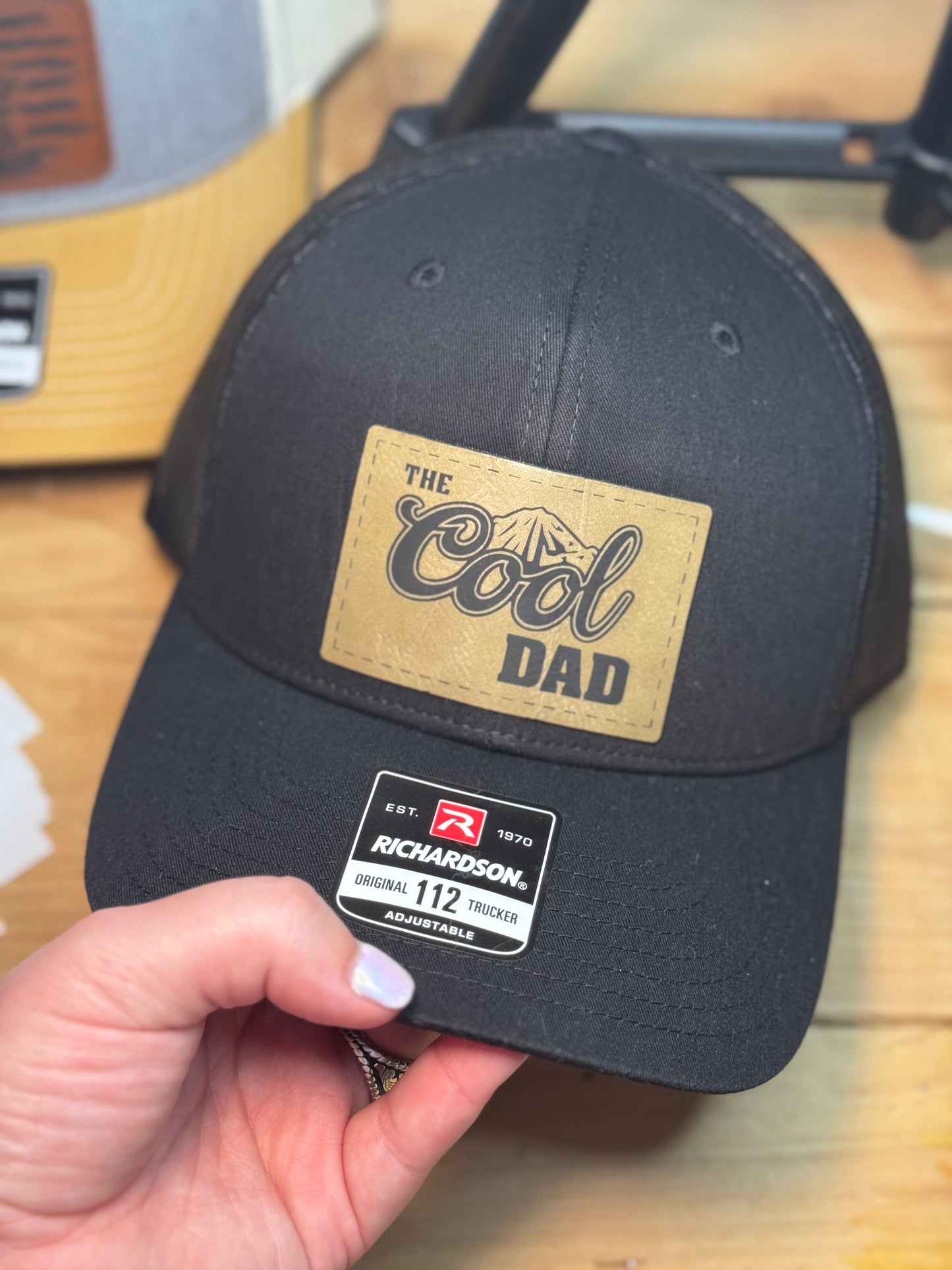 The Cool Dad Leather Patch Hat