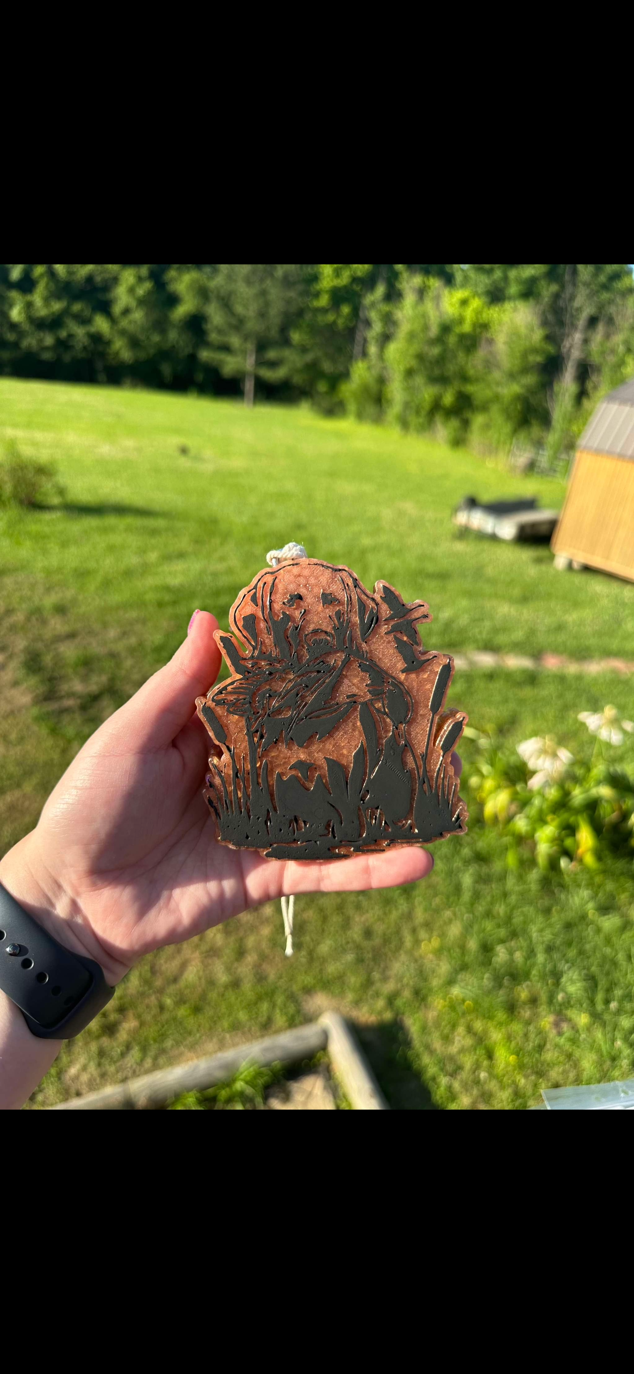 Duck Hunting Dog Car Freshie