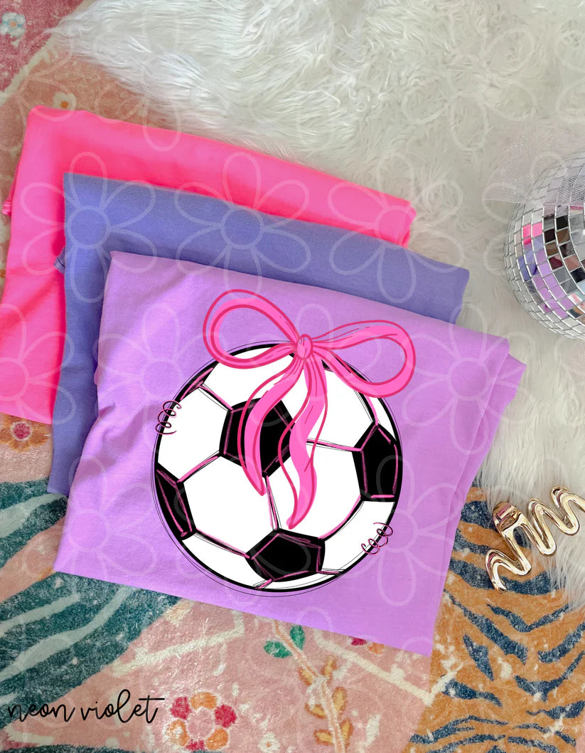 Pink Coquette Soccer Ball DTF Transfer