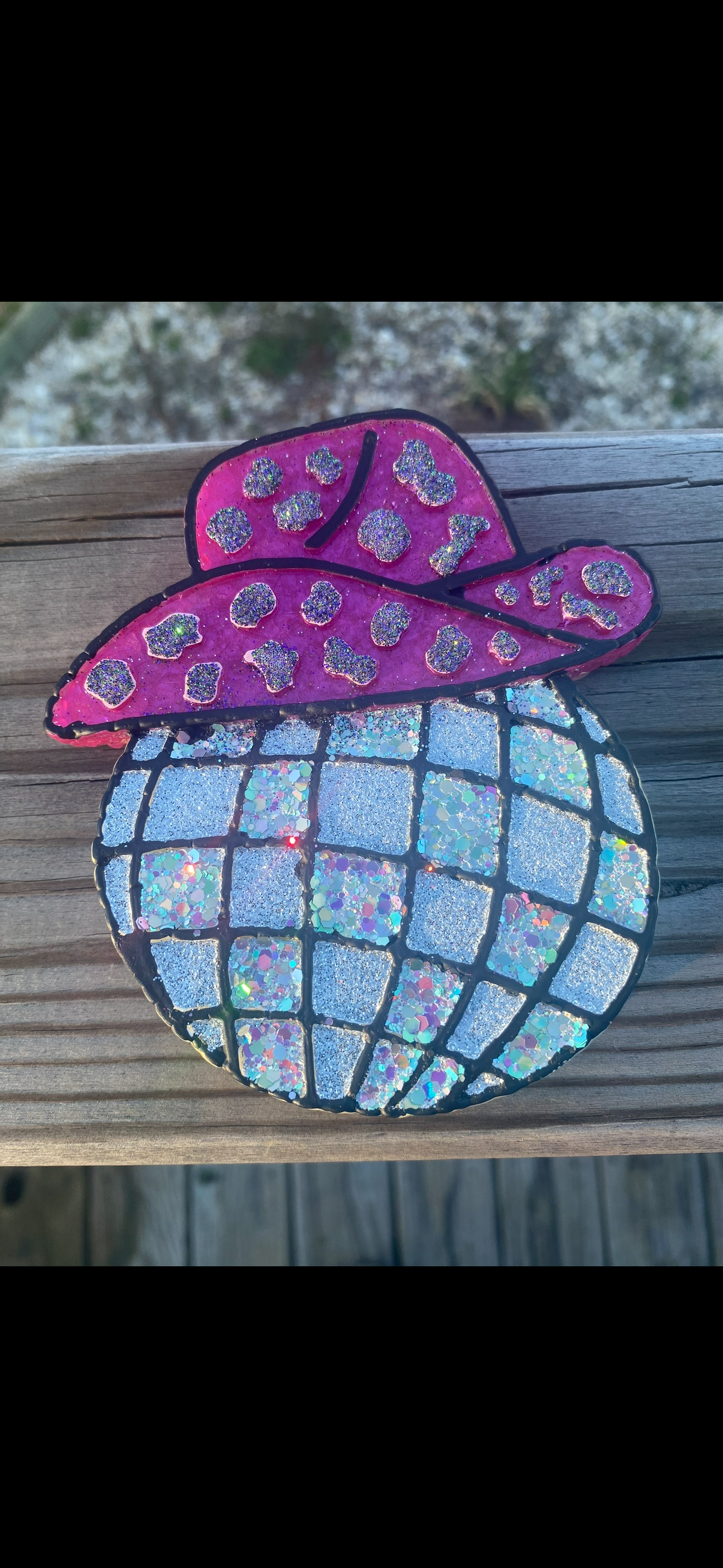 Cow Print Disco Cowgirl Car Freshie