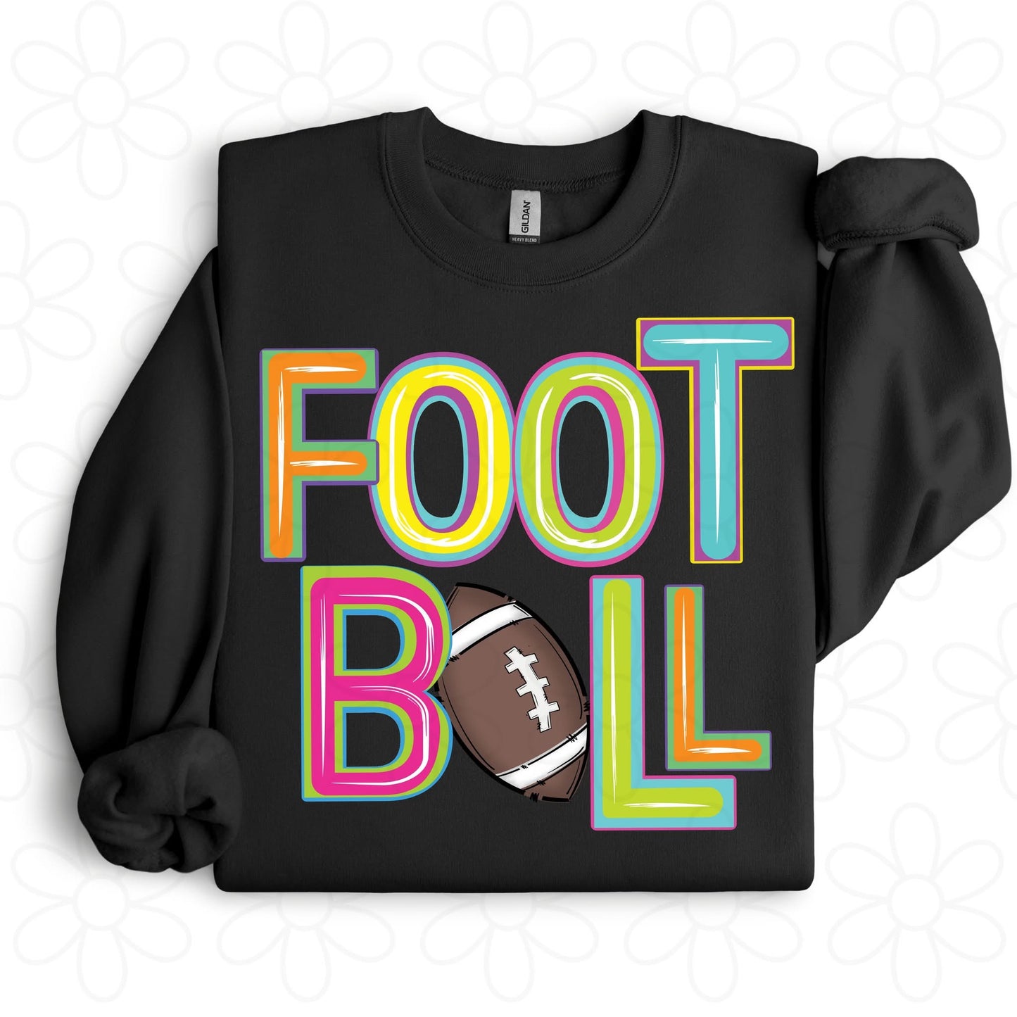 Colorful Football DTF Transfer