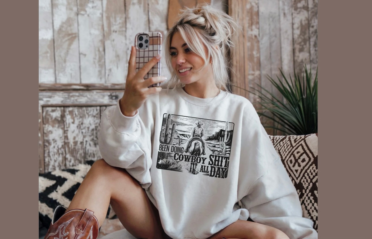 Cowboy - SINGLE COLOR SCREEN PRINT