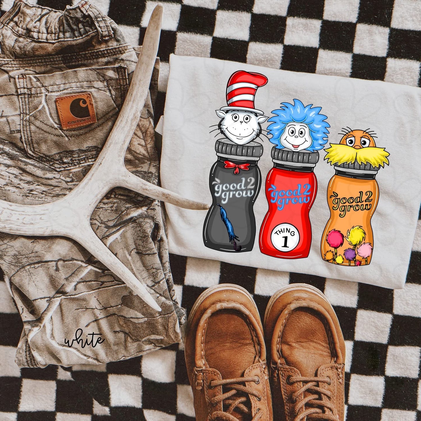 Dr Seuss Good 2 Grow DTF Transfer