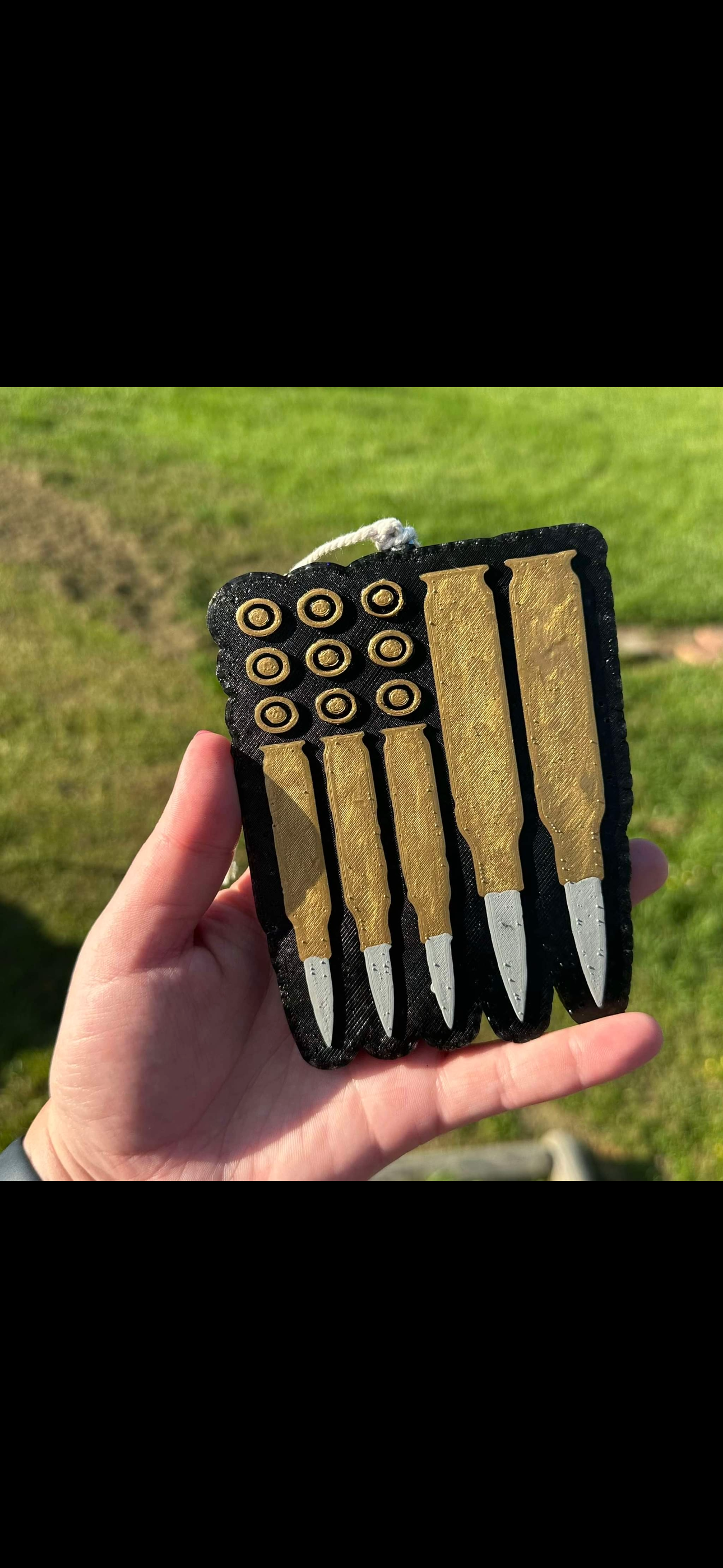 Bullet Flag Car Freshie