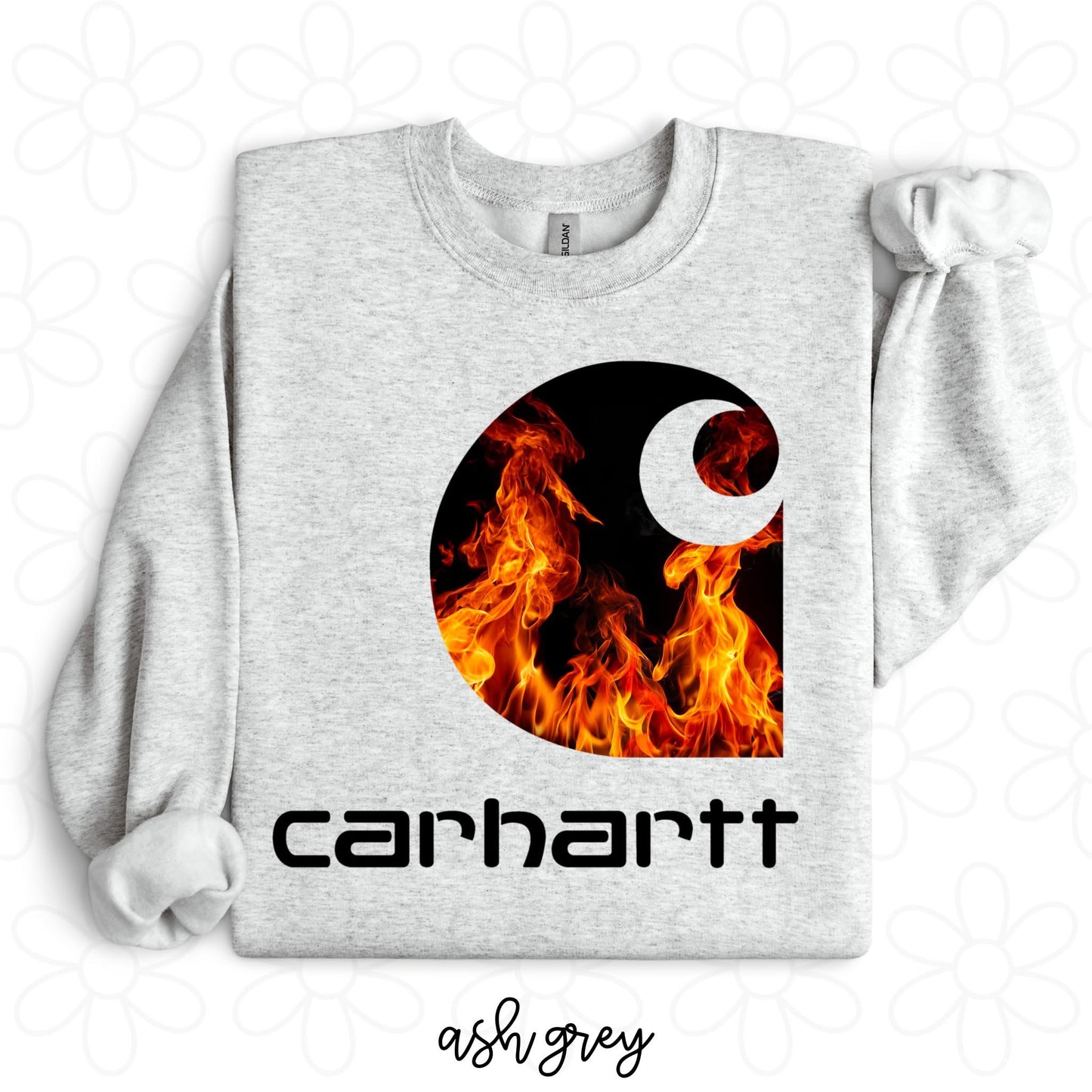 Carhartt Flames DTF Transfer