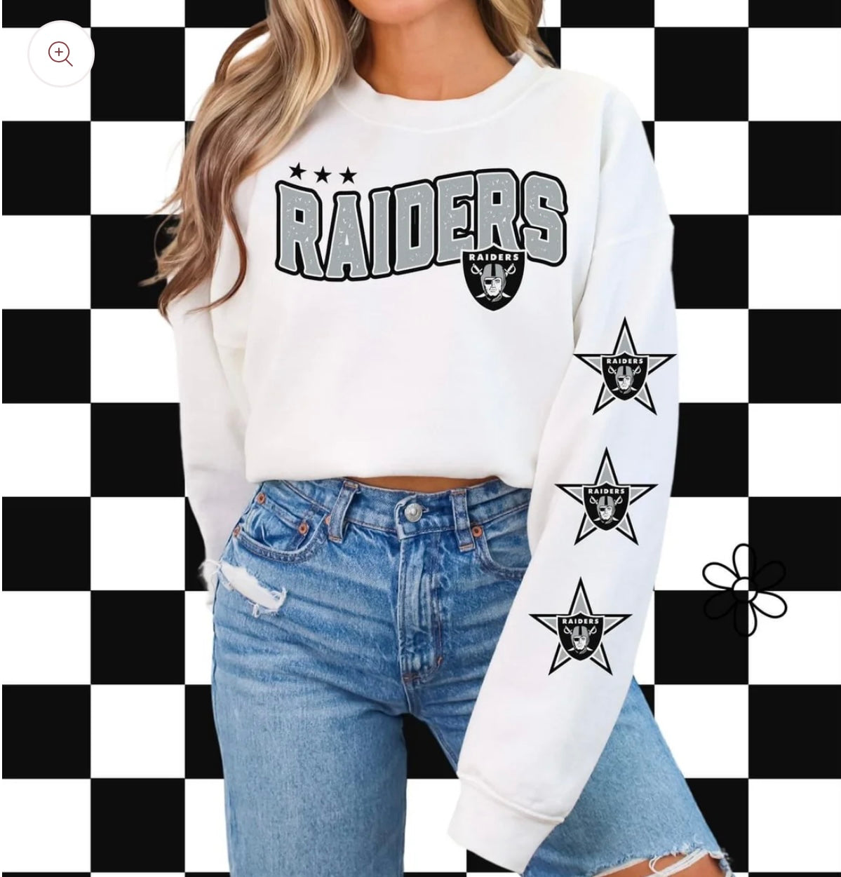‘Raiders’ Star Sleeves ⭐️ DTF Transfer