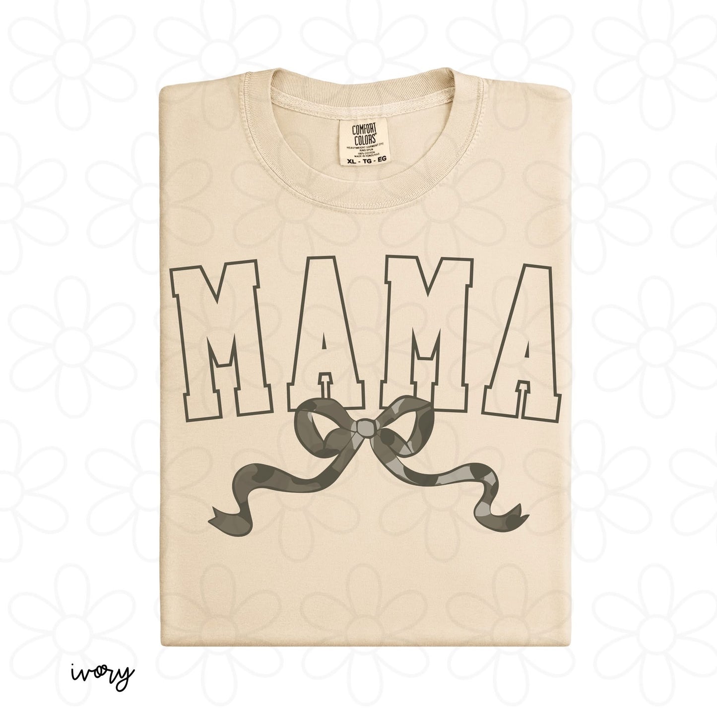 Custom Name Camo Coquette Bow DTF Transfer