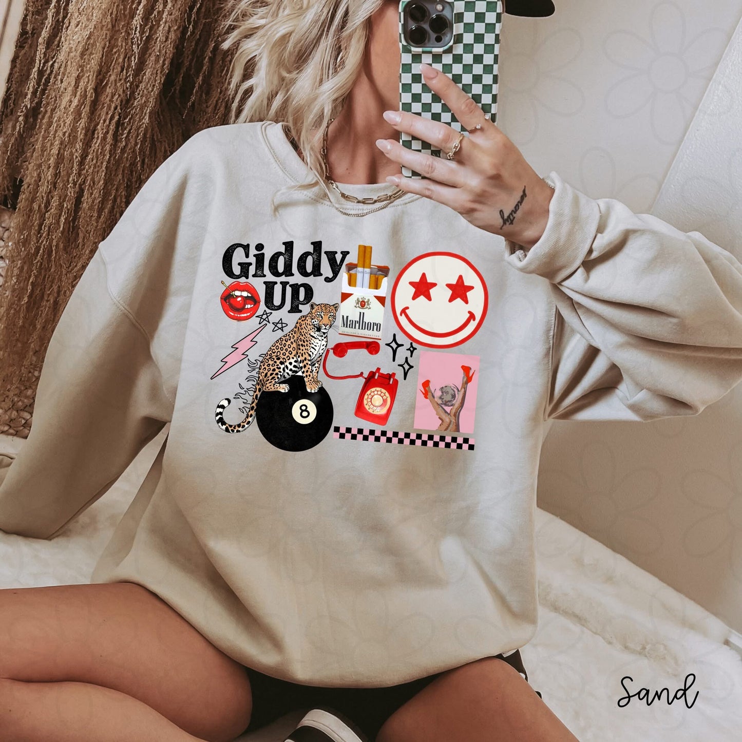 Giddy UP ( Black Design ) DTF Transfer