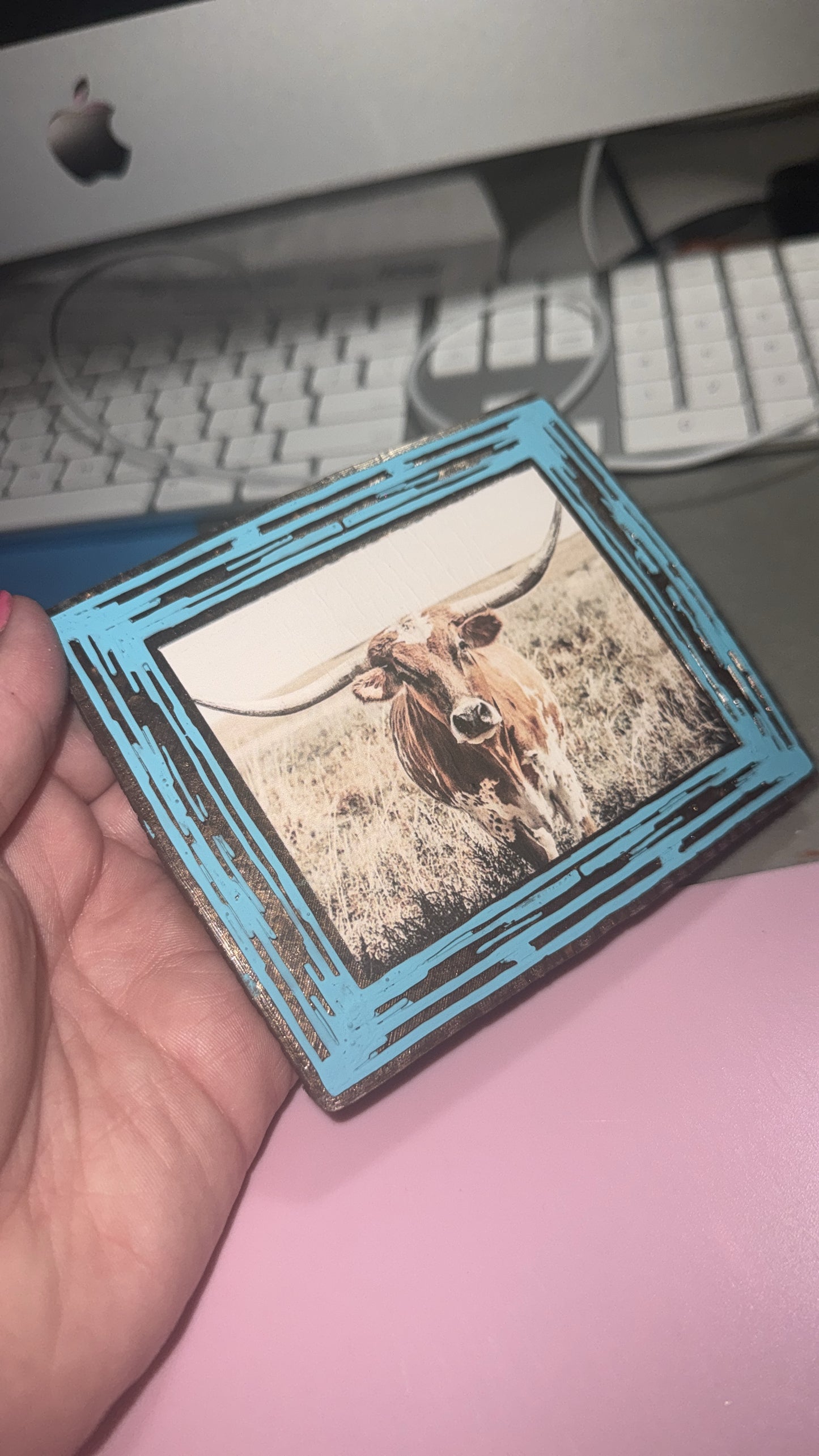 Wooden Picture Frame Car Freshie