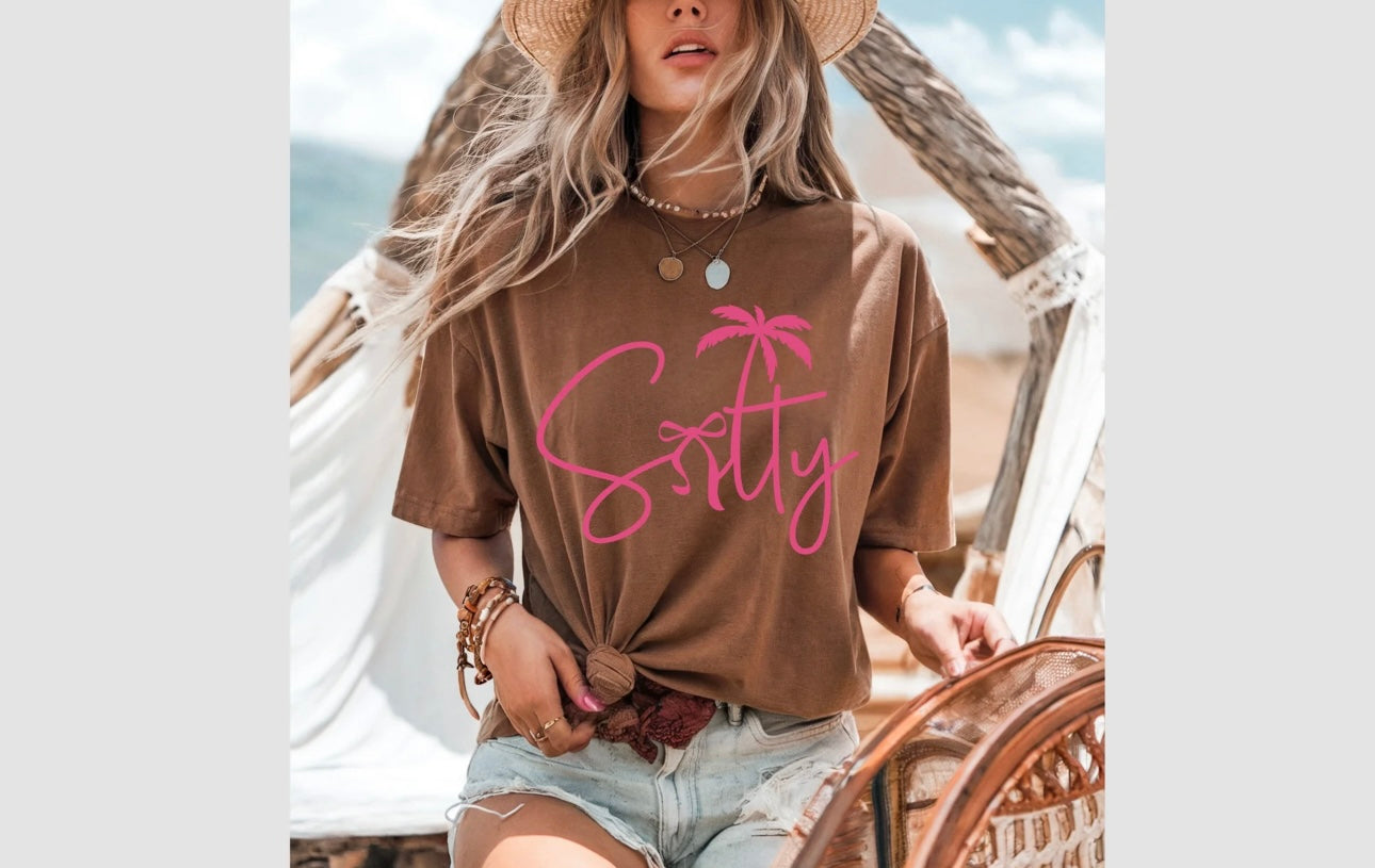 Salty Palm Tree - SINGLE COLOR SCREEN PRINT