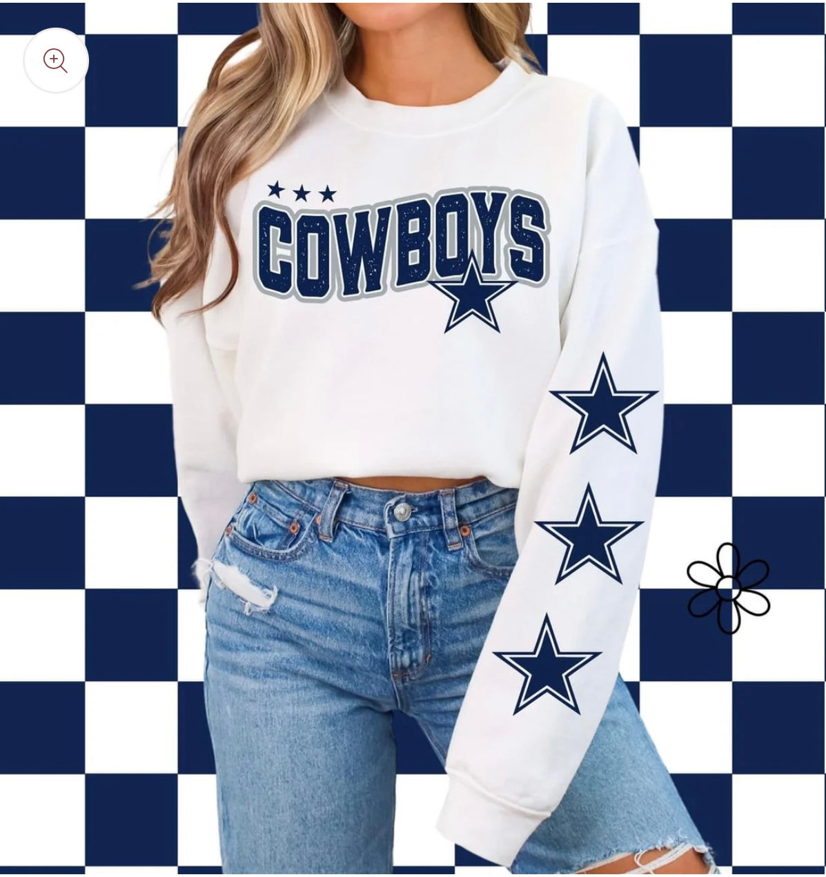 ‘Cowboys’ Star Sleeves ⭐️ DTF Transfer