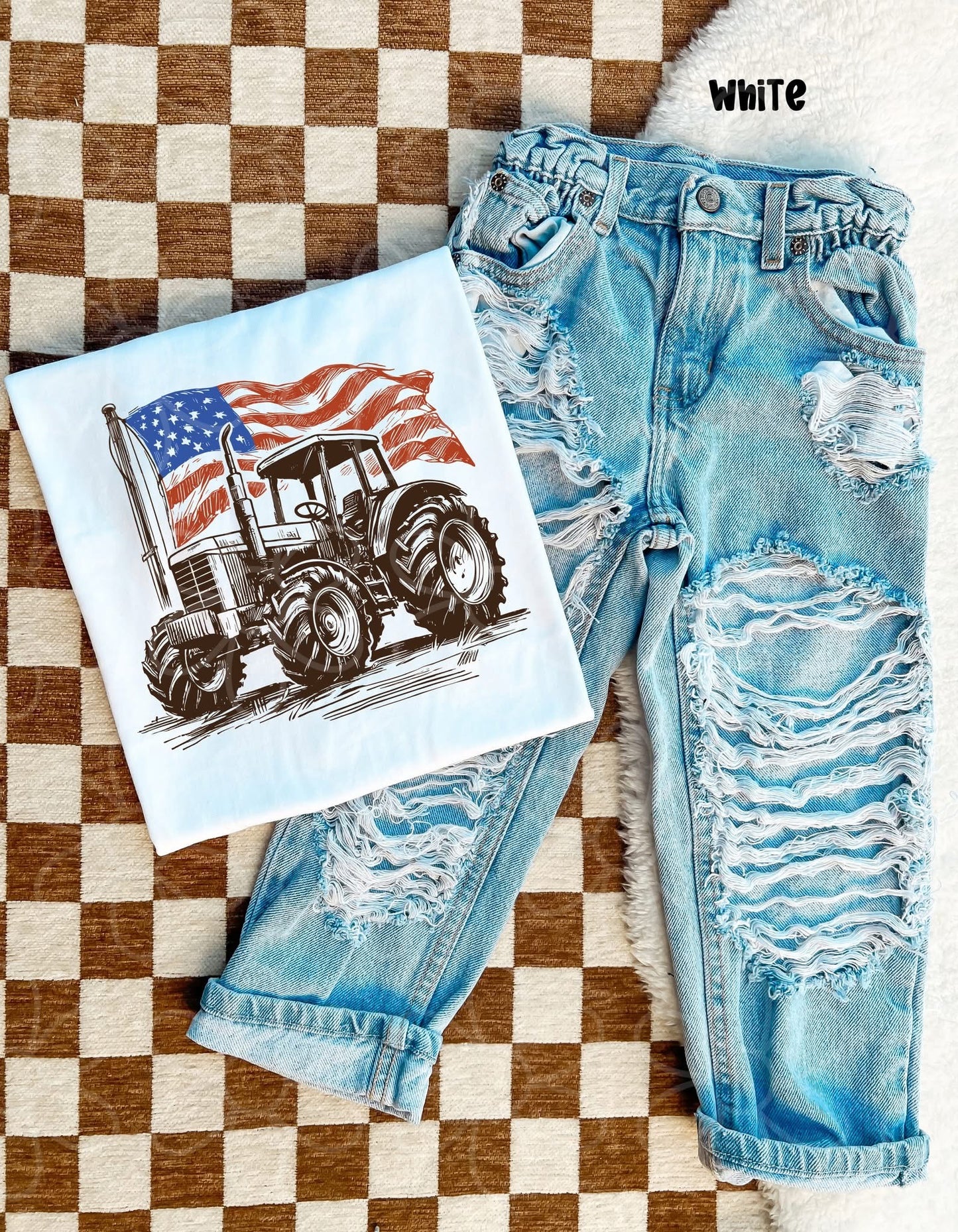 Youth USA Tractor Tee