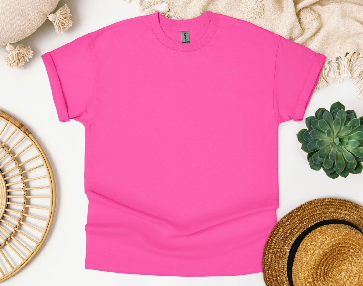Gildan 5000 - Safety Pink
