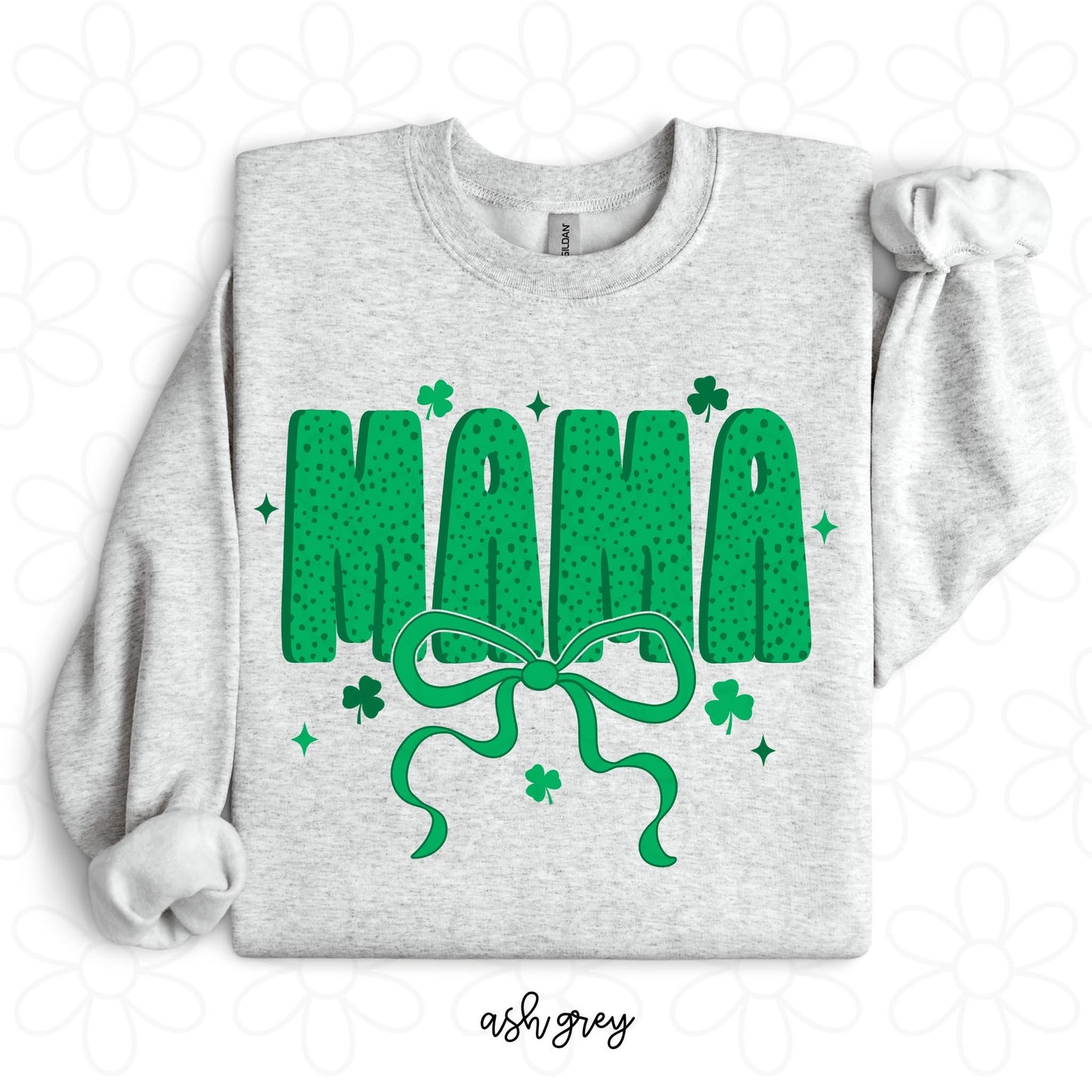 Green St Patricks MaMa DTF Transfer