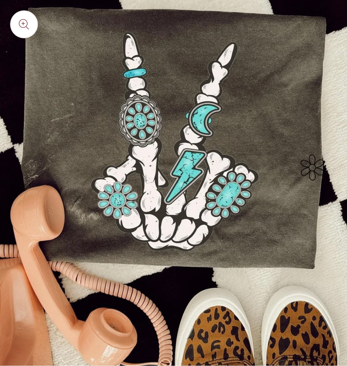 Turquoise Skeleton ✌️ DTF Transfer Only