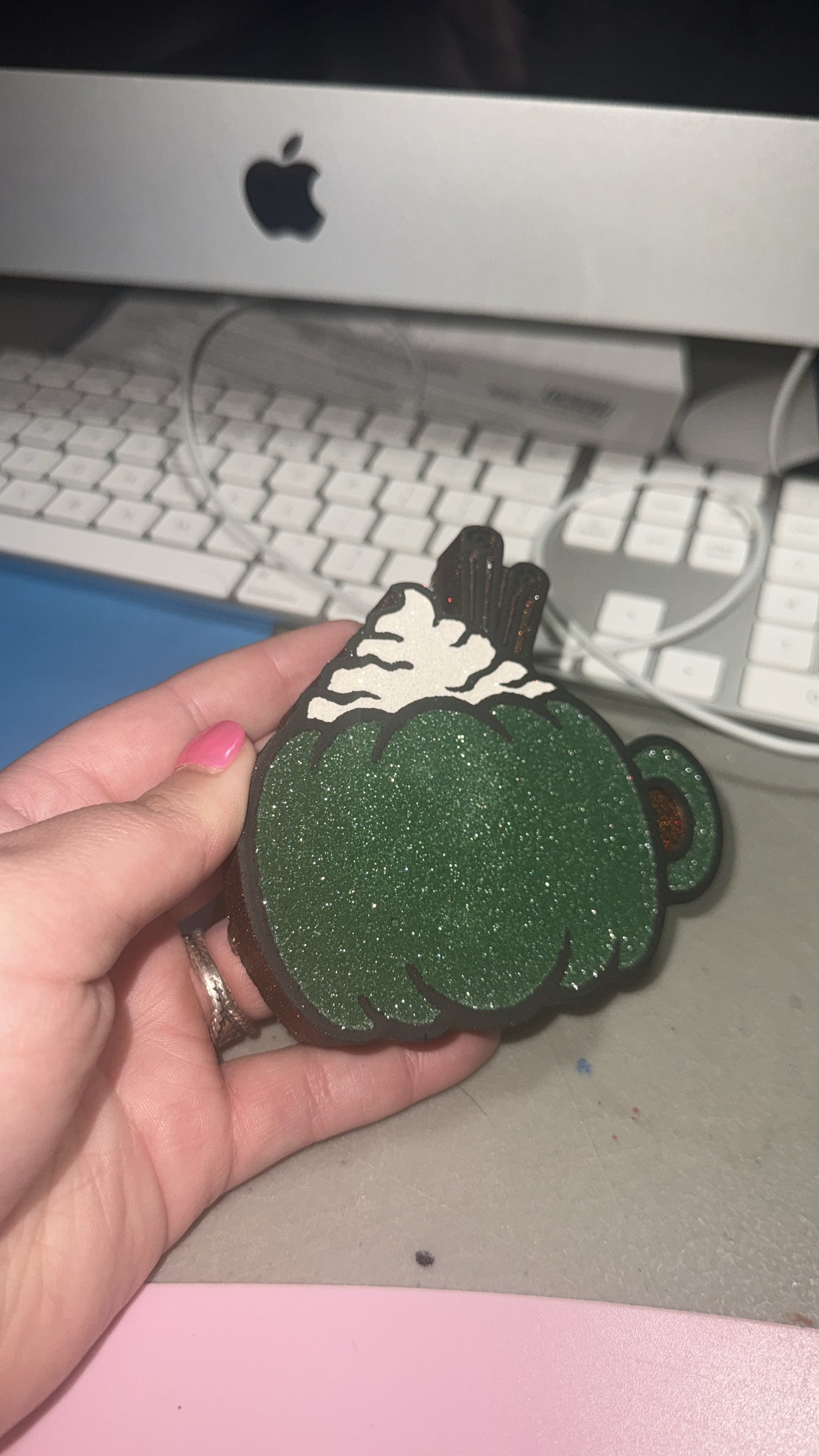 Pumpkin Mug Car Freshie