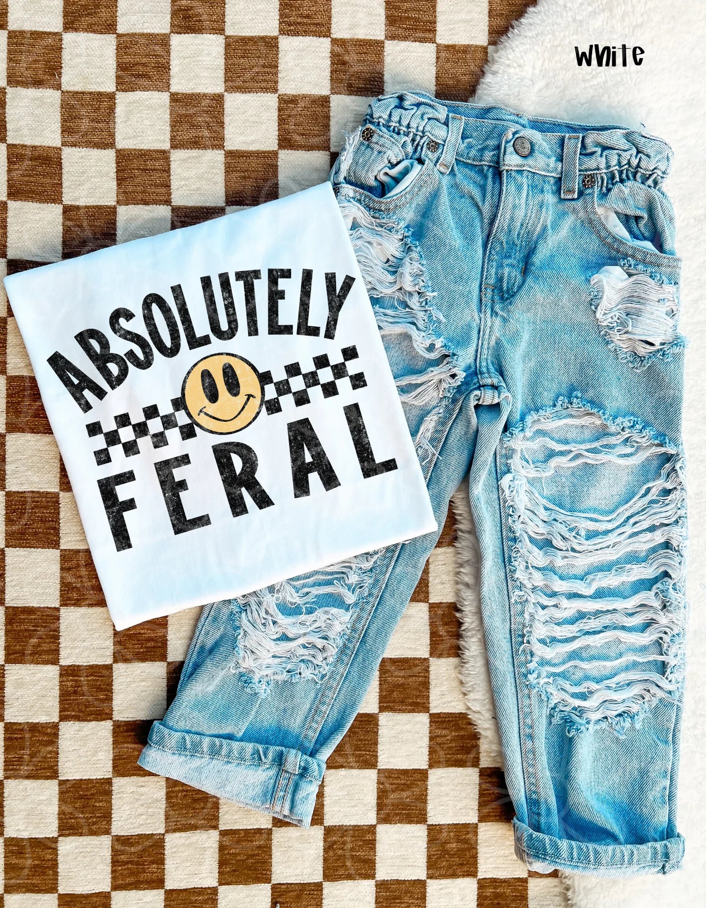 Absolutely Feral Smiley DTF Transfer