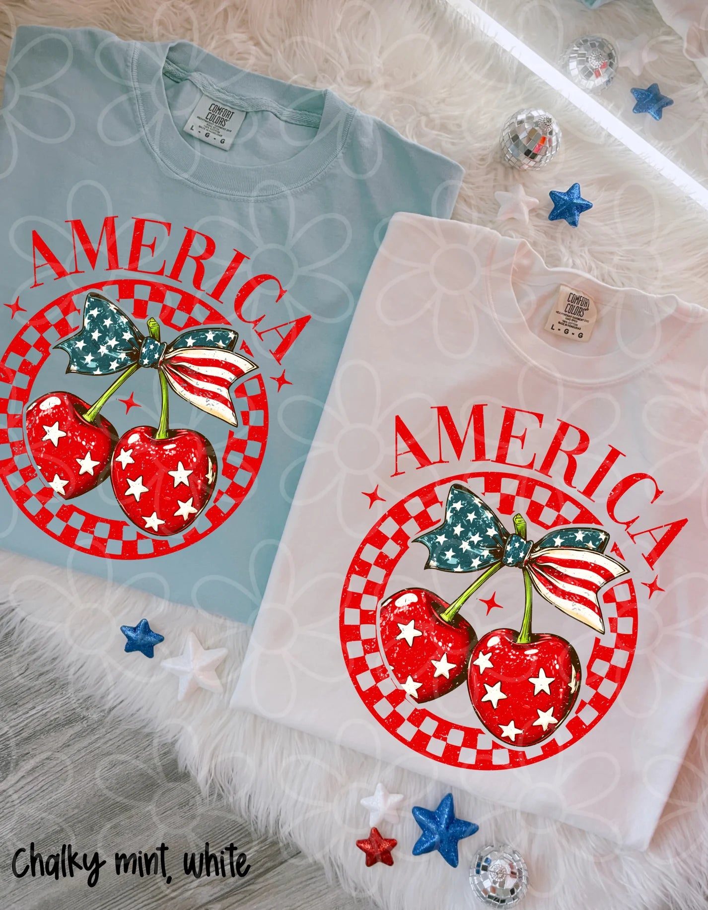 America Star Cherries DTF Transfer