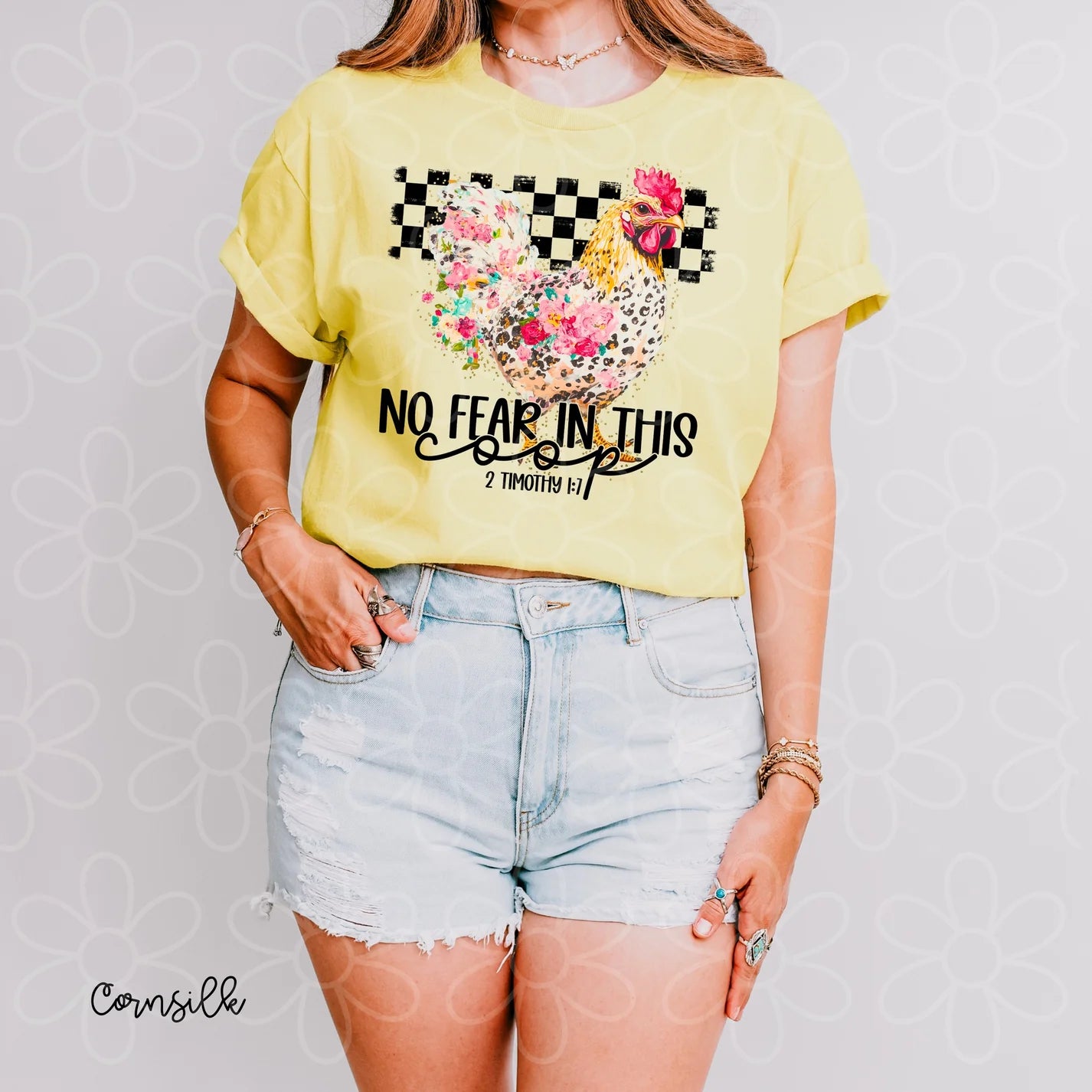 Chicken No Fear In This DTF Transfer