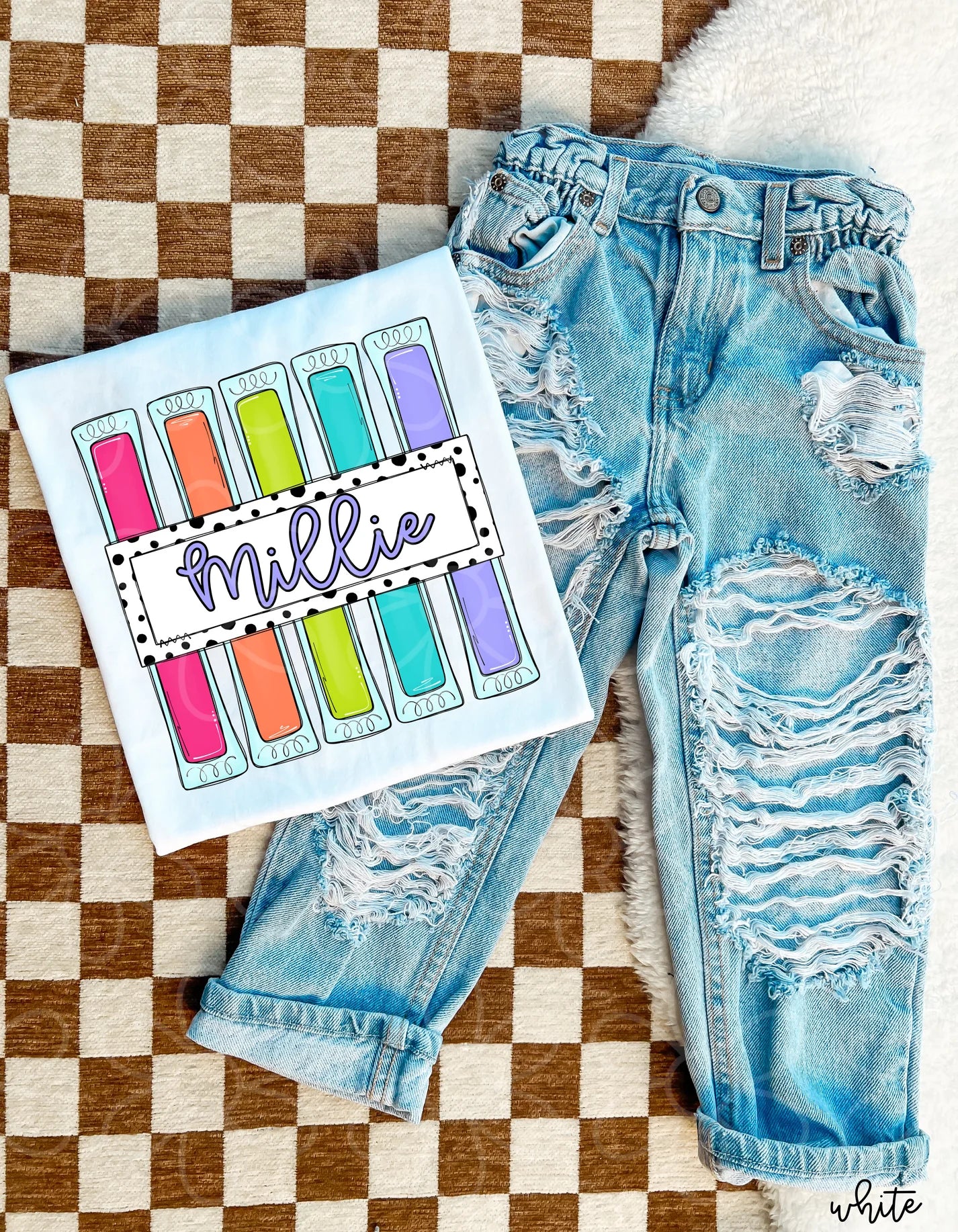 Custom Girl Popsicle DTF Transfer