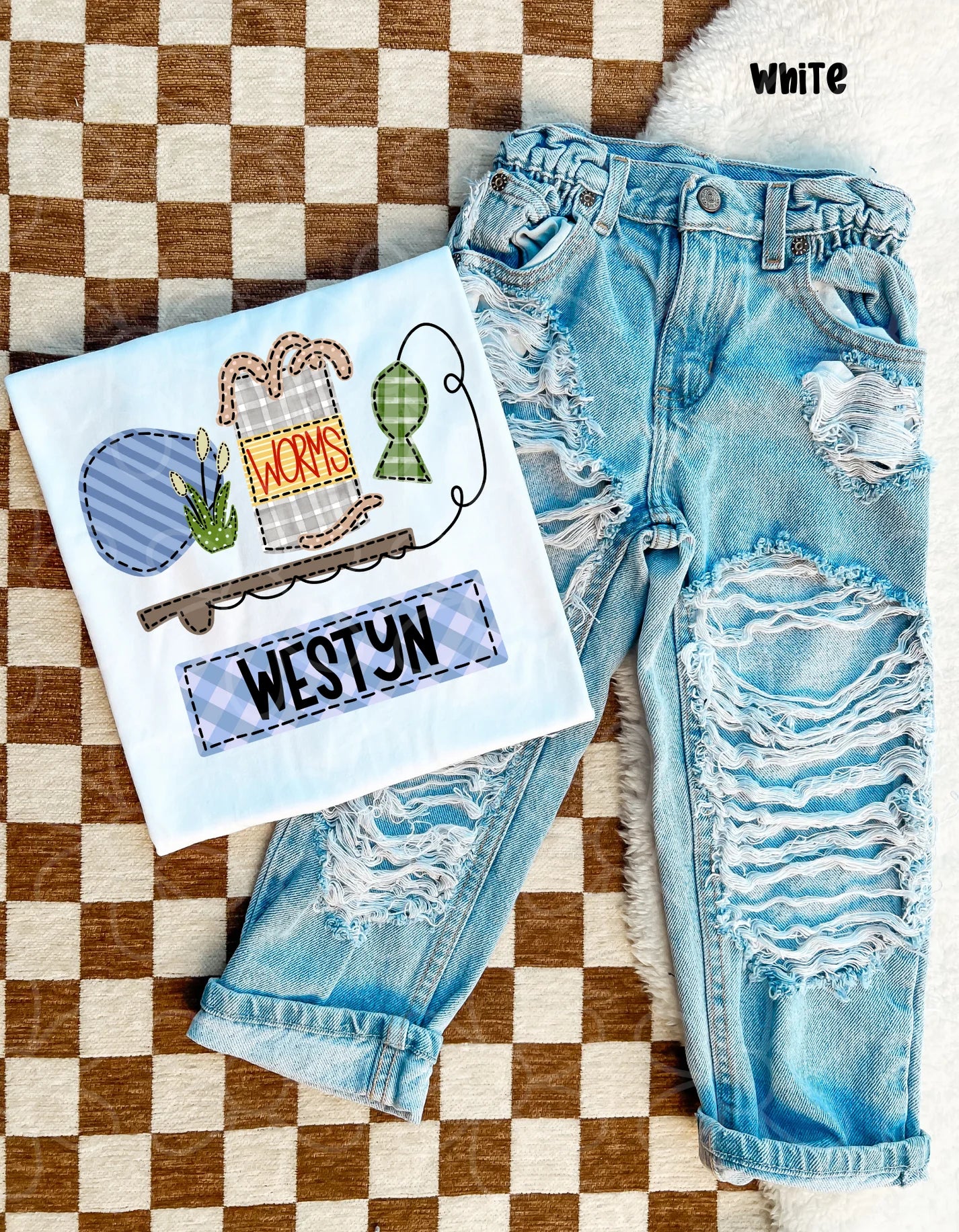 Custom Names Fishing DTF Transfer