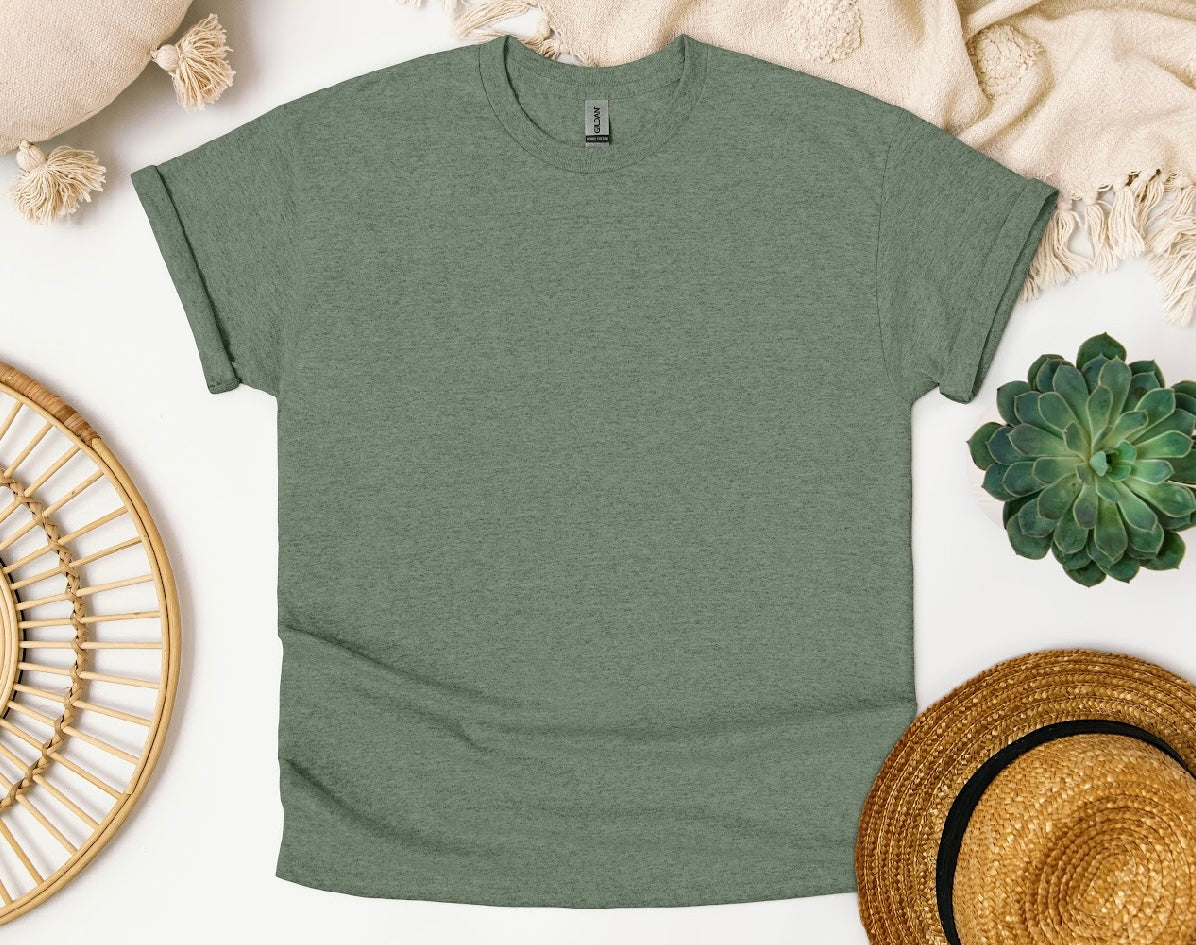 Gildan 5000 - Heather Military Green