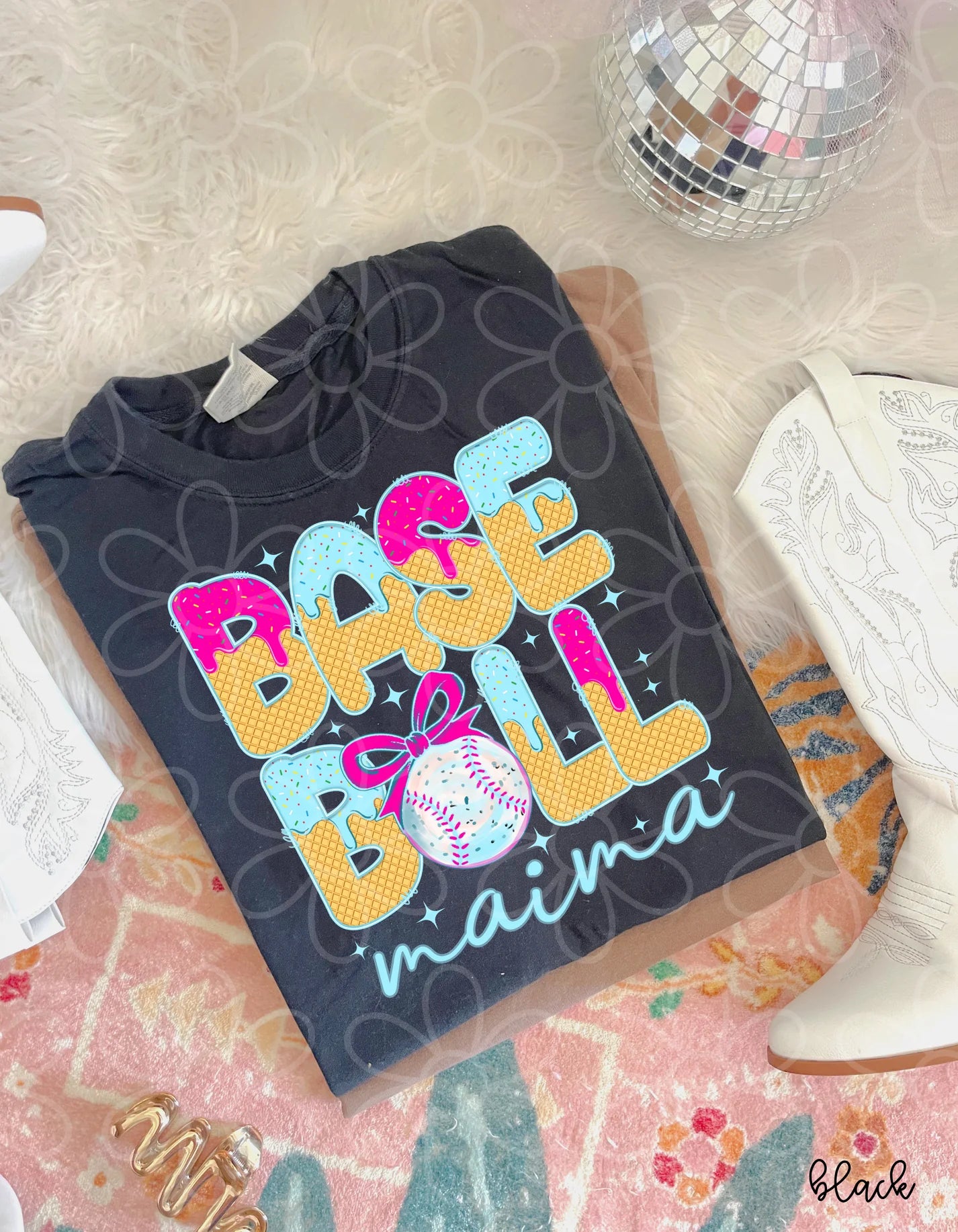 Drip Baseball Mama DTF Transfer