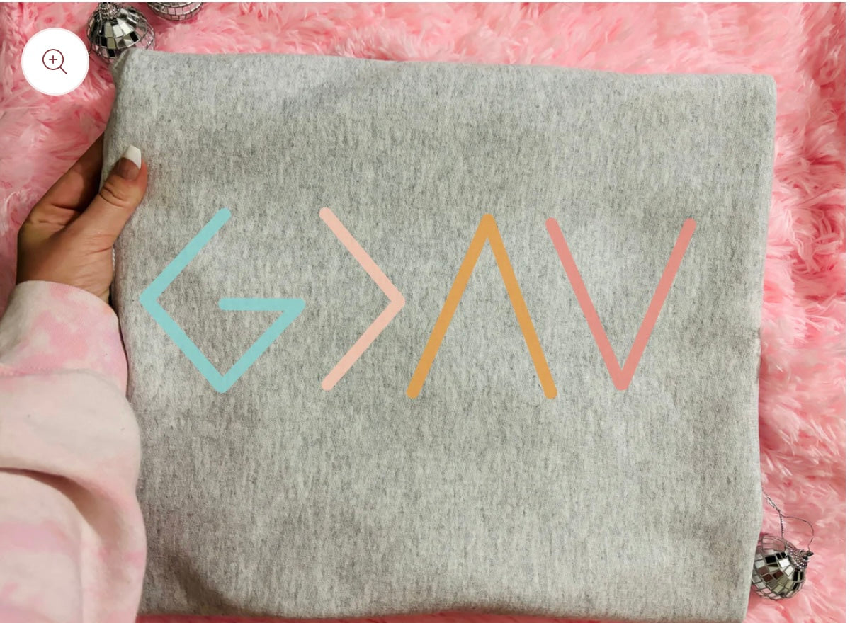 God is Greater Than the Highs and Lows DTF Transfer Only