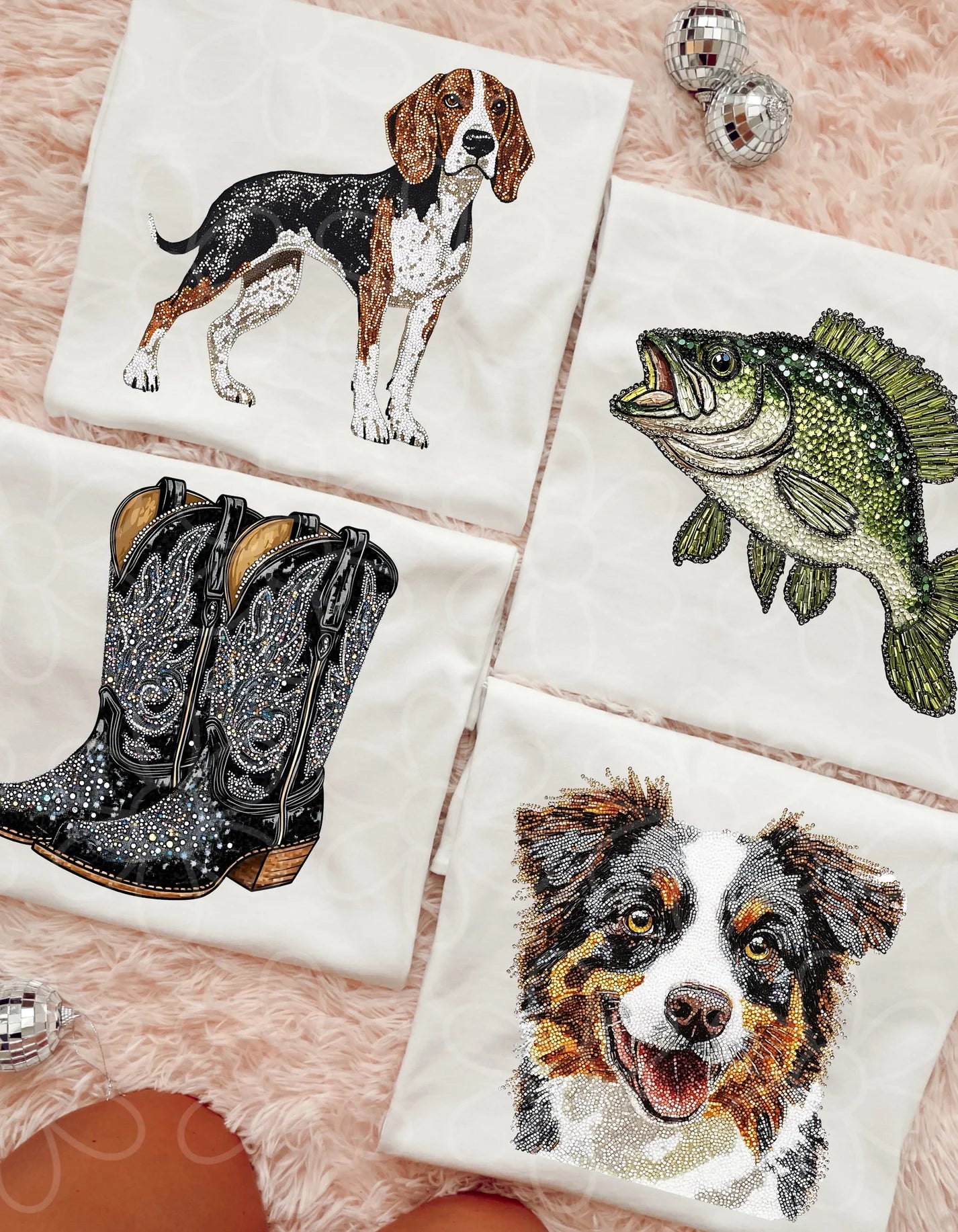 Faux Rhinestone Tees: Multiple Options