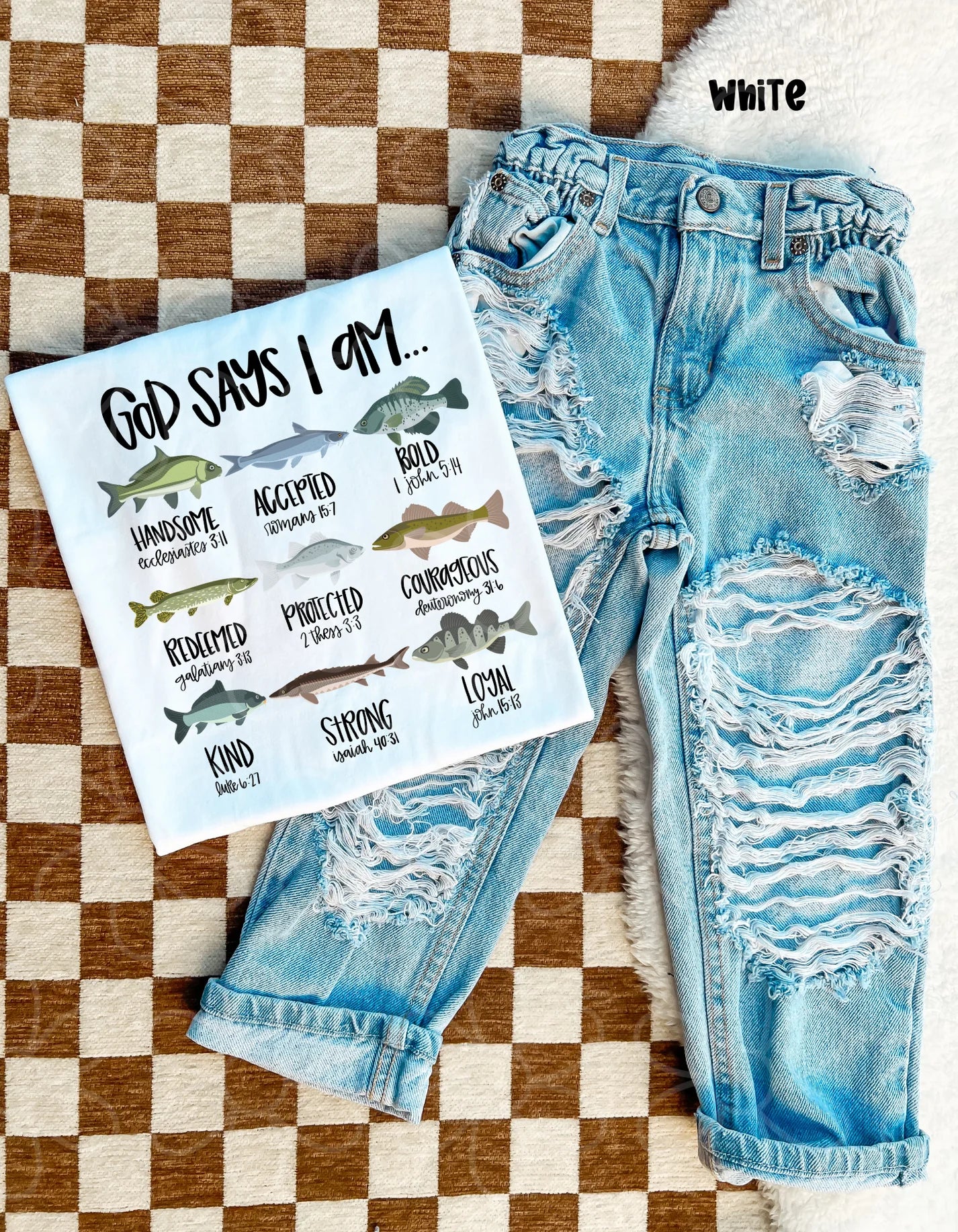 Fish God Says I Am DTF Transfer