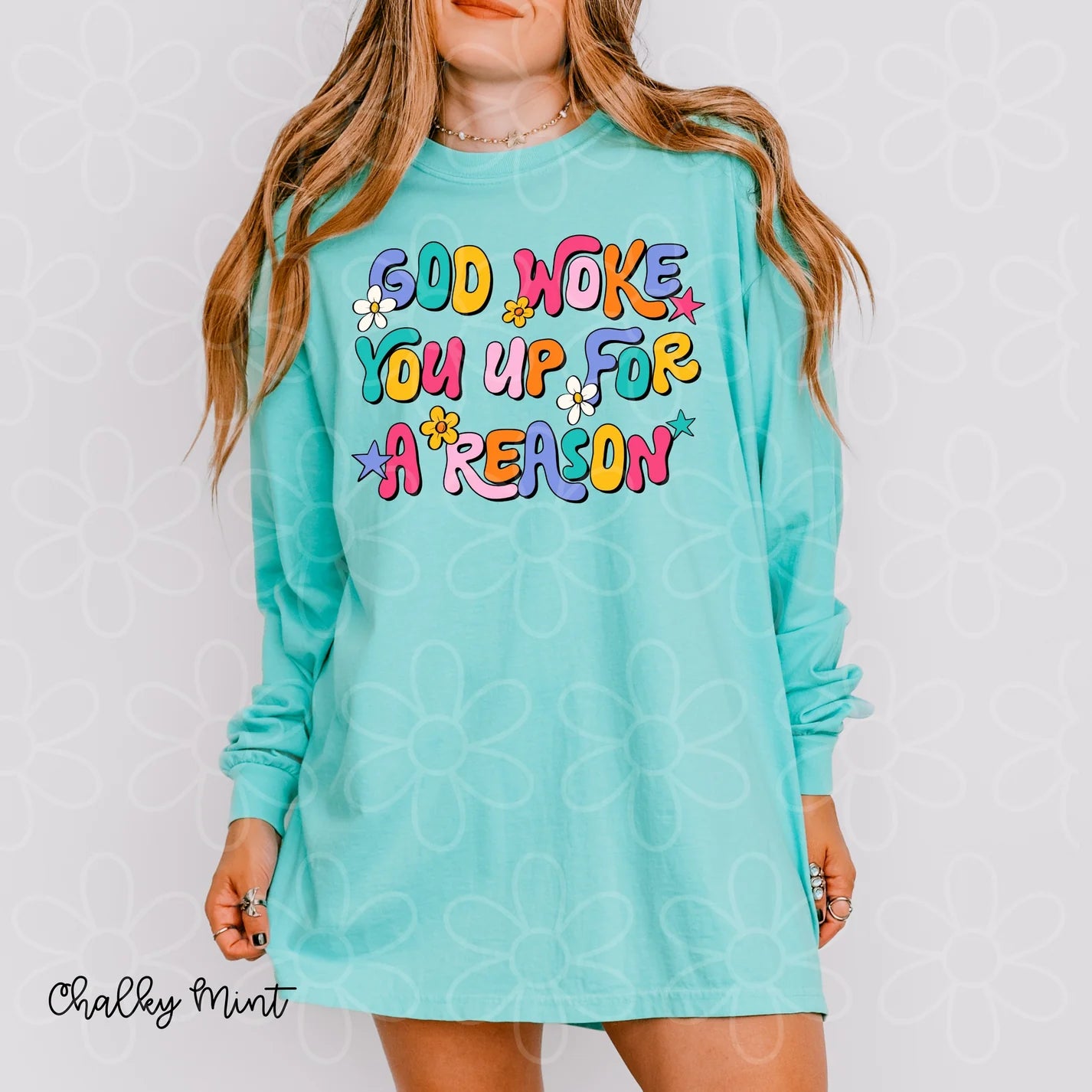 God Woke You Up For A Reason DTF Transfer