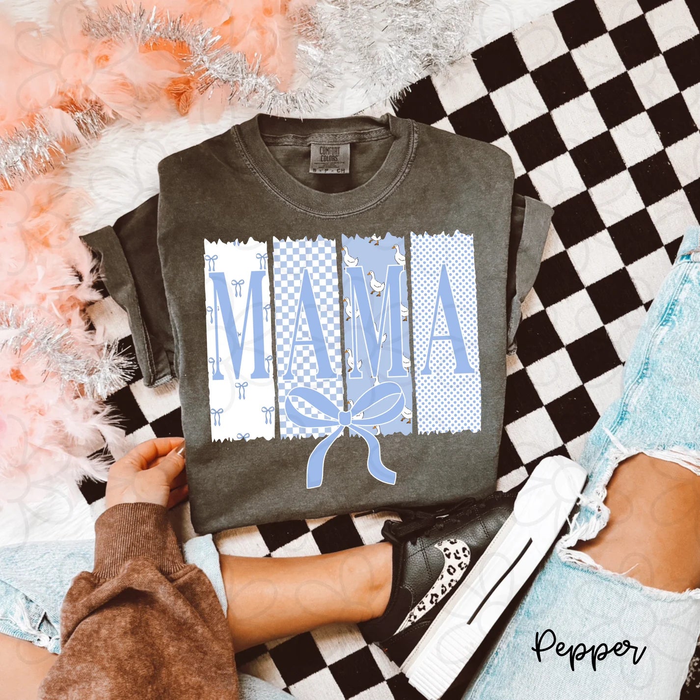 Goose & Bow Blue Mama DTF Transfer