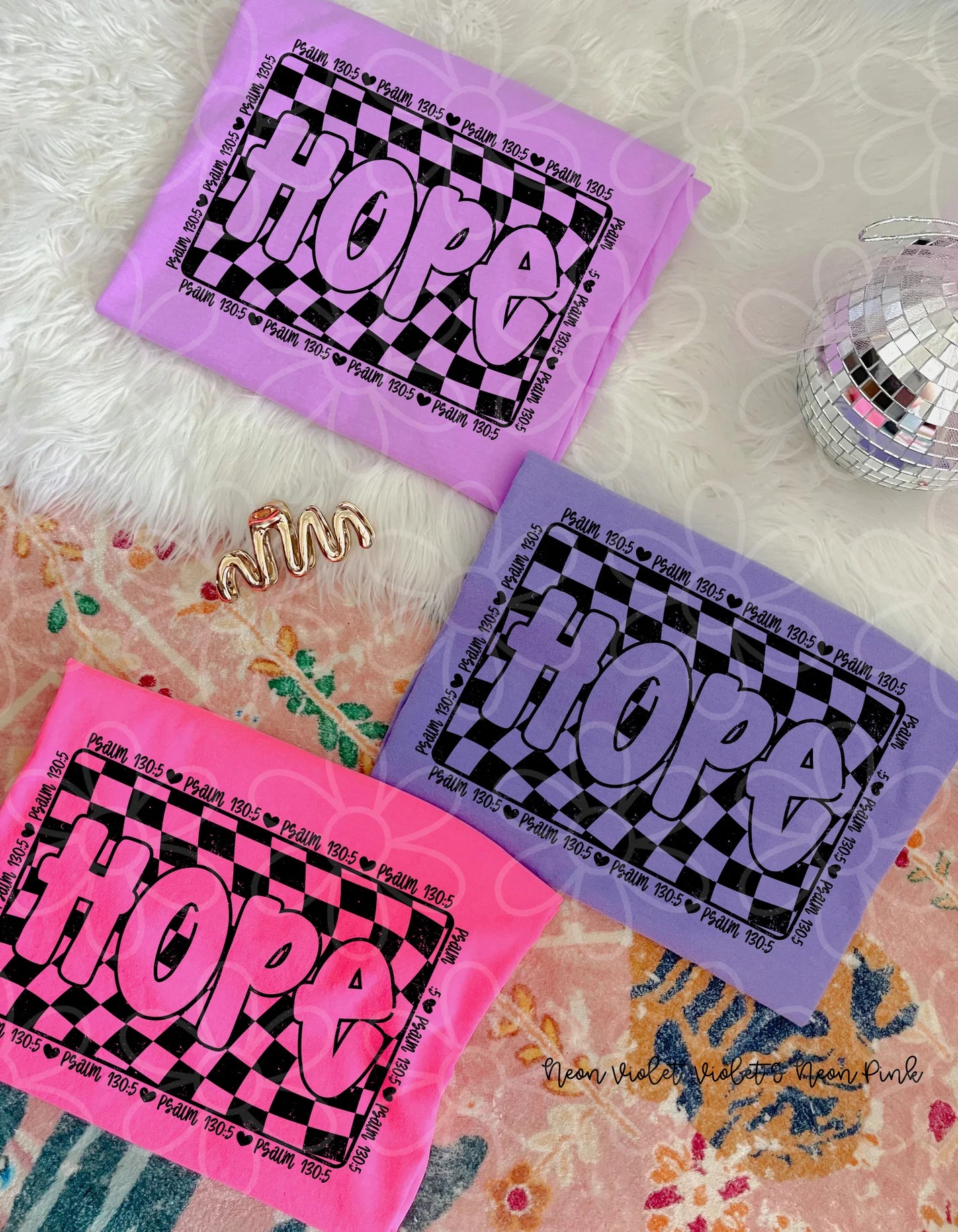 Hope Checkered DTF Transfer