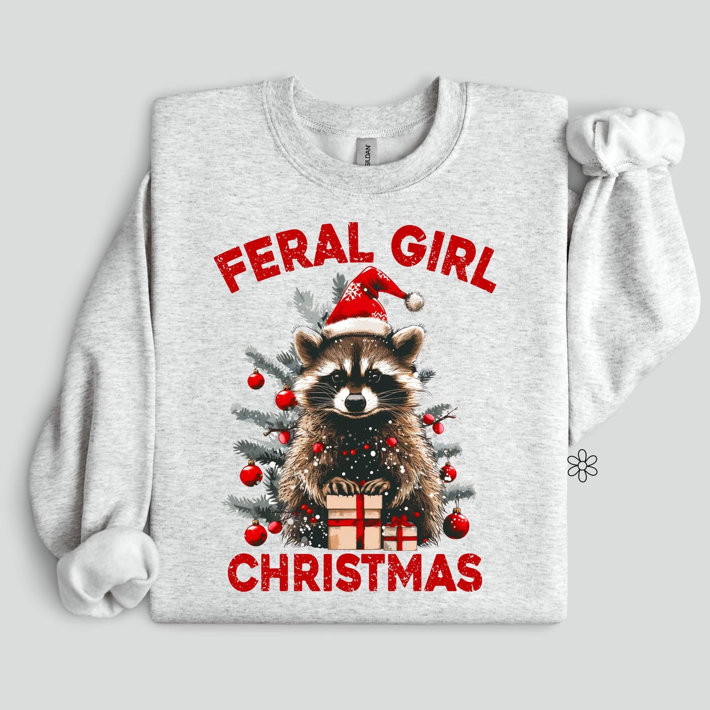 Feral Girl Christmas DTF Transfer Only