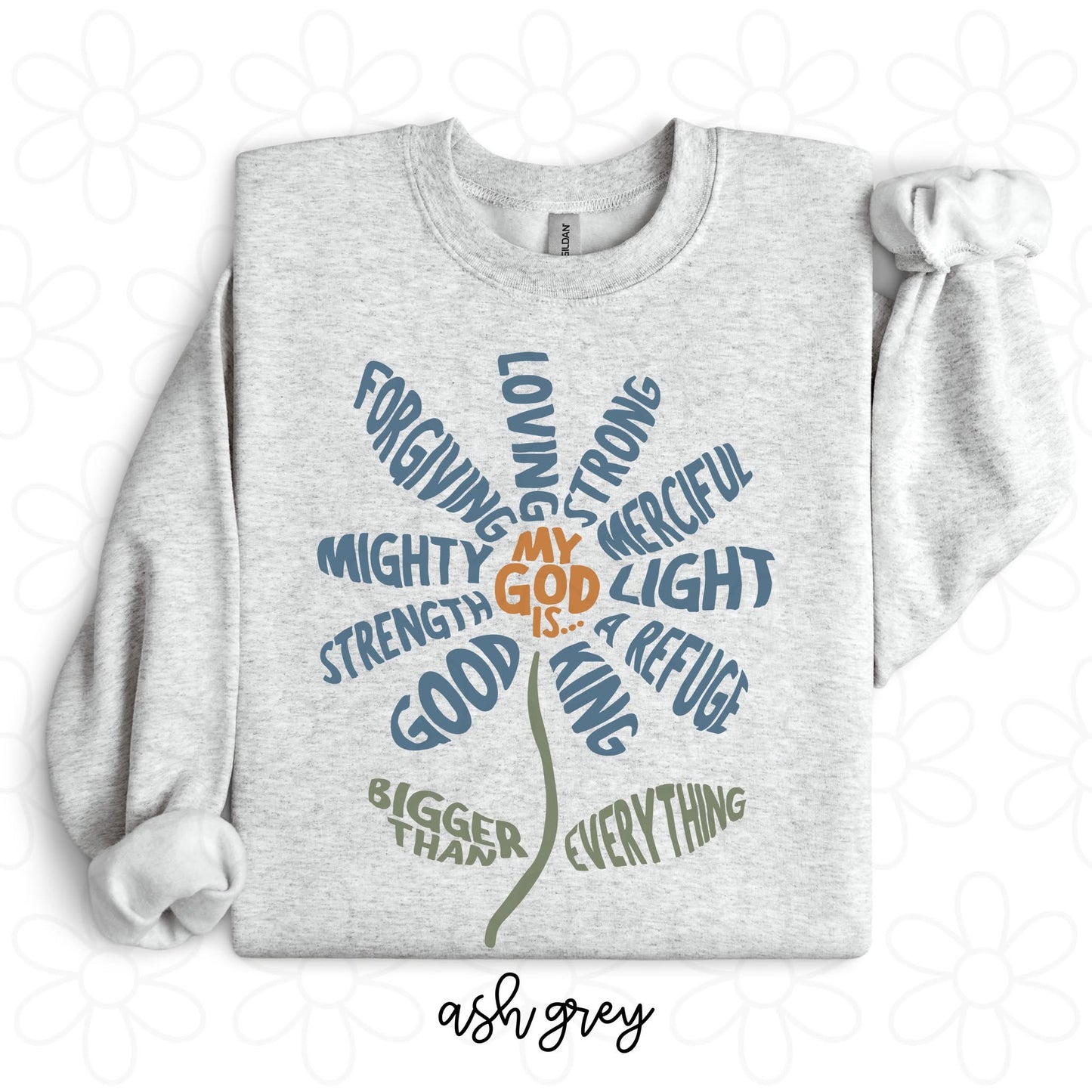 My God Is Flower DTF Transfer