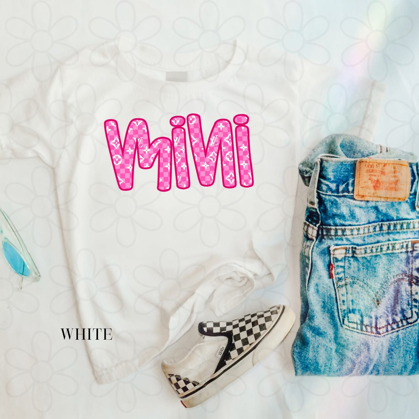 LV Pink Mini DTF Transfer