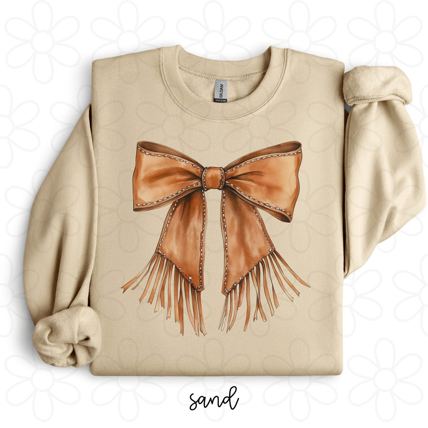 Western Brown Bow DTF Transfer