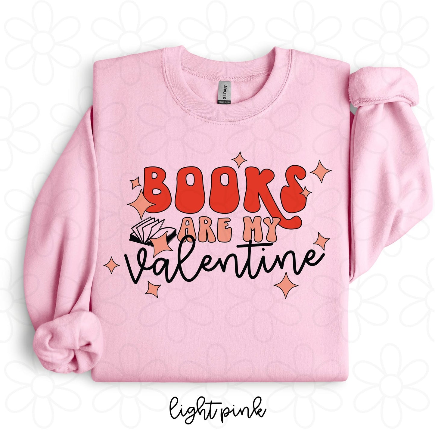 Books Are My Valentine DTF Transfer