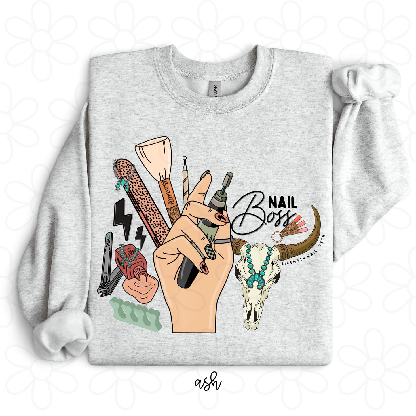 Western Nail Boss DTF Transfer