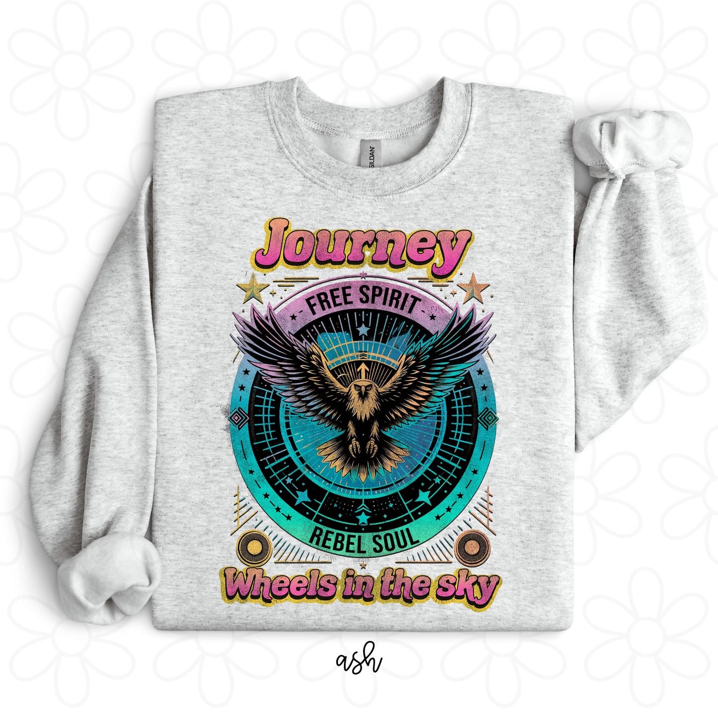 Journey Wheels In The Sky DTF Transfer