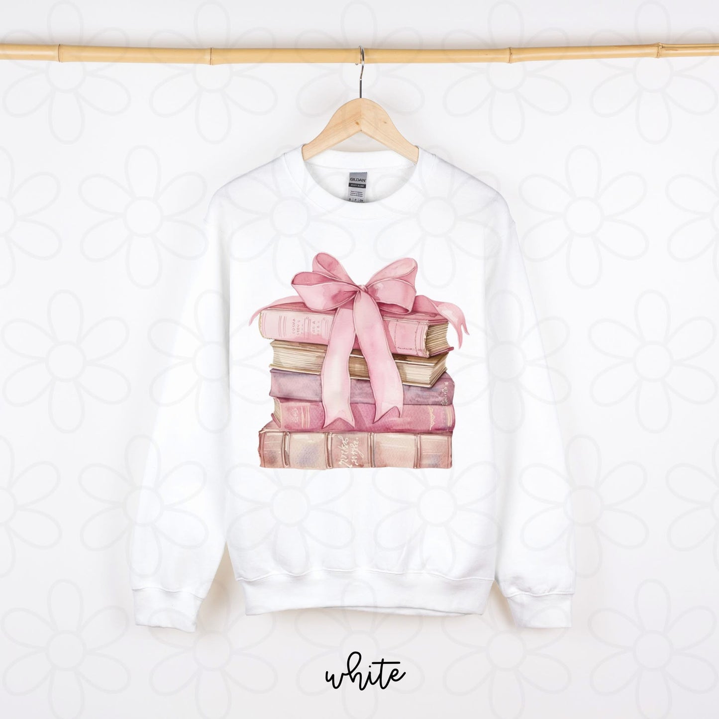 Pink Coquette Bow Books DTF Transfer