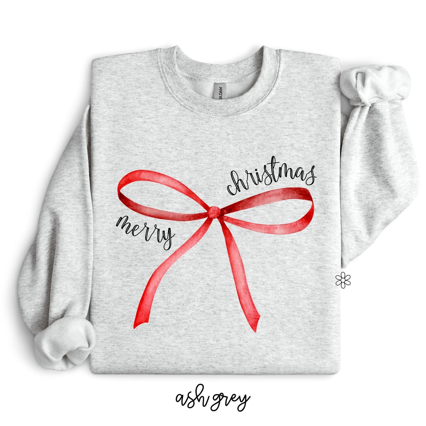 Merry Christmas Red Bow DTF Transfer