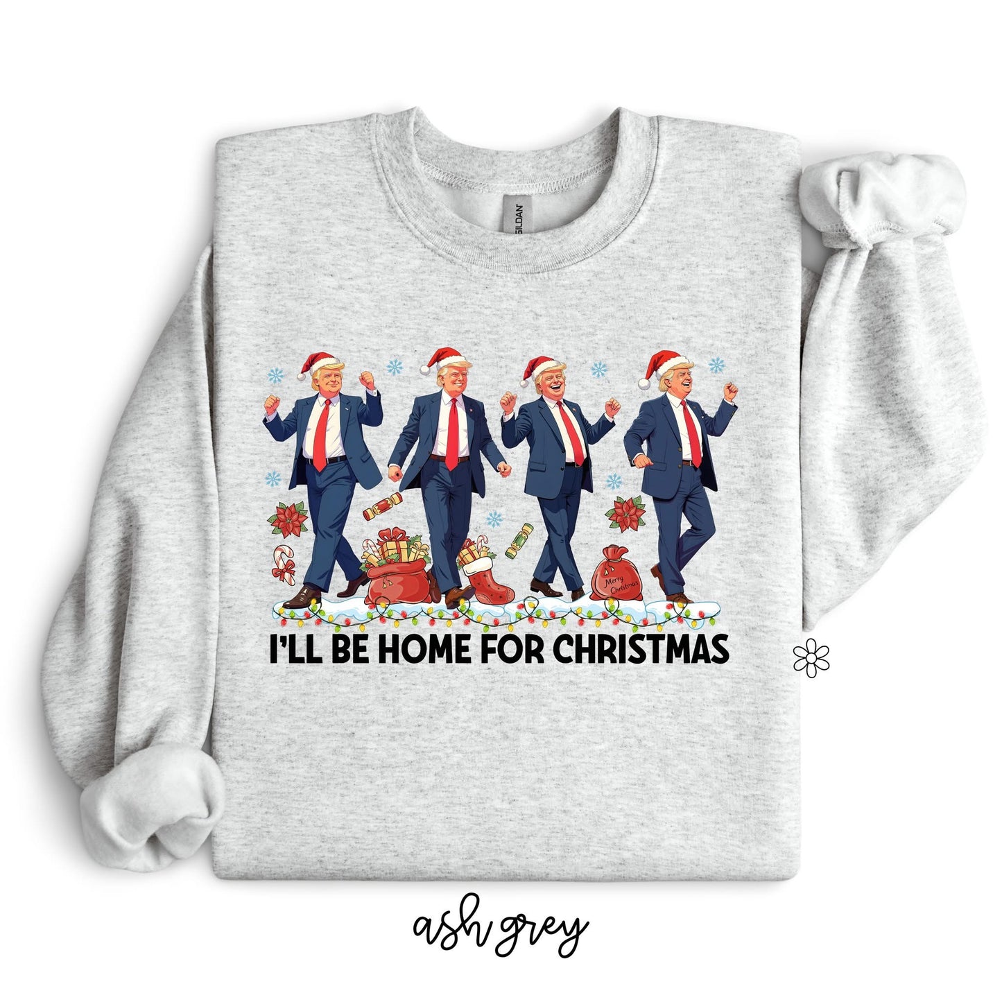 Trump Santa Hat Home For Christmas DTF Transfer